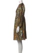 Batsheva Printed Knee-Length Dress