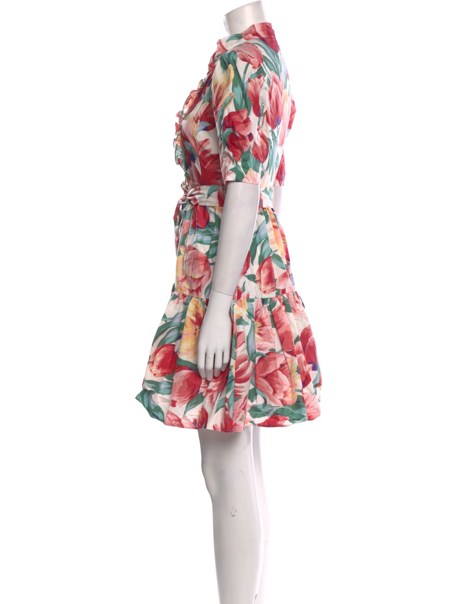 Batsheva Floral Print Mini Dress