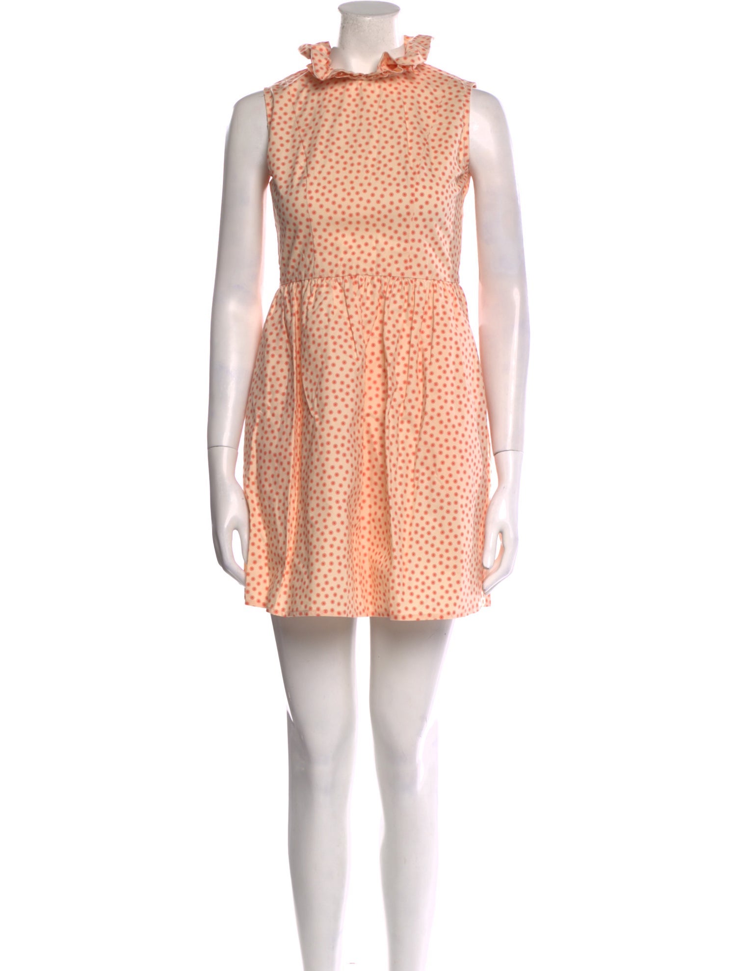 Batsheva Polka Dot Print Mini Dress