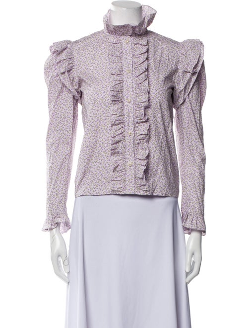 Batsheva Turtleneck Three-Quarter Sleeve Top