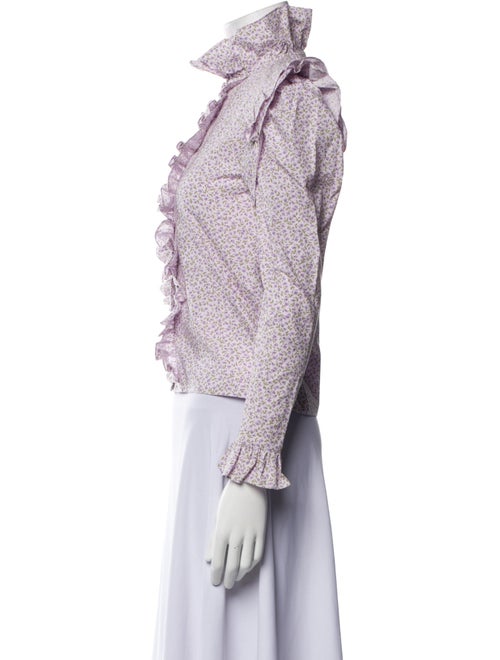 Batsheva Turtleneck Three-Quarter Sleeve Top