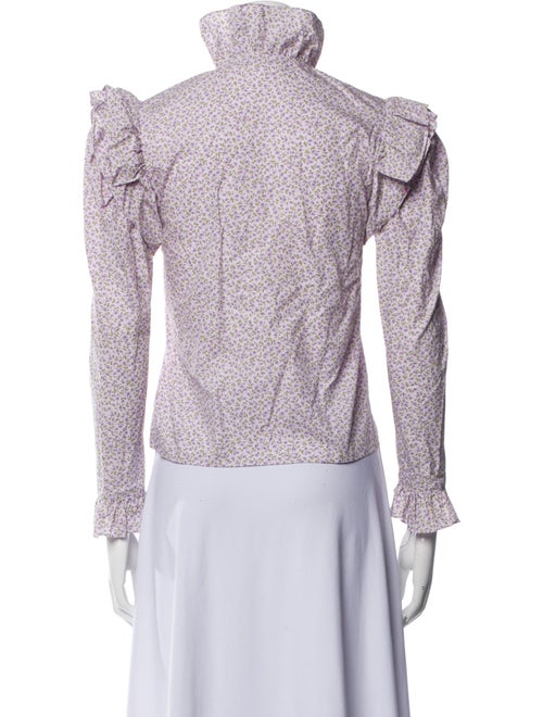 Batsheva Turtleneck Three-Quarter Sleeve Top