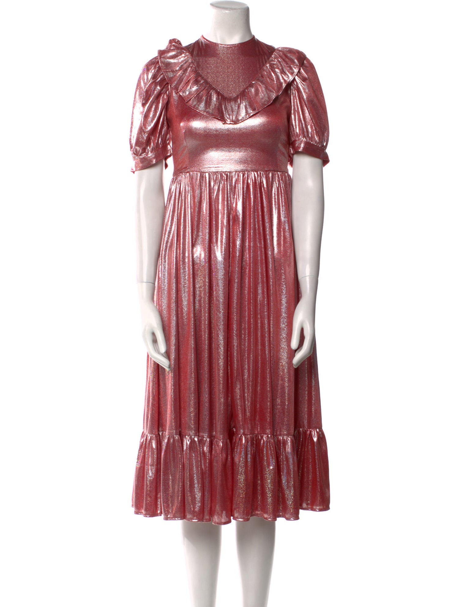 Batsheva Crew Neck Midi Length Dress