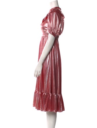 Batsheva Crew Neck Midi Length Dress