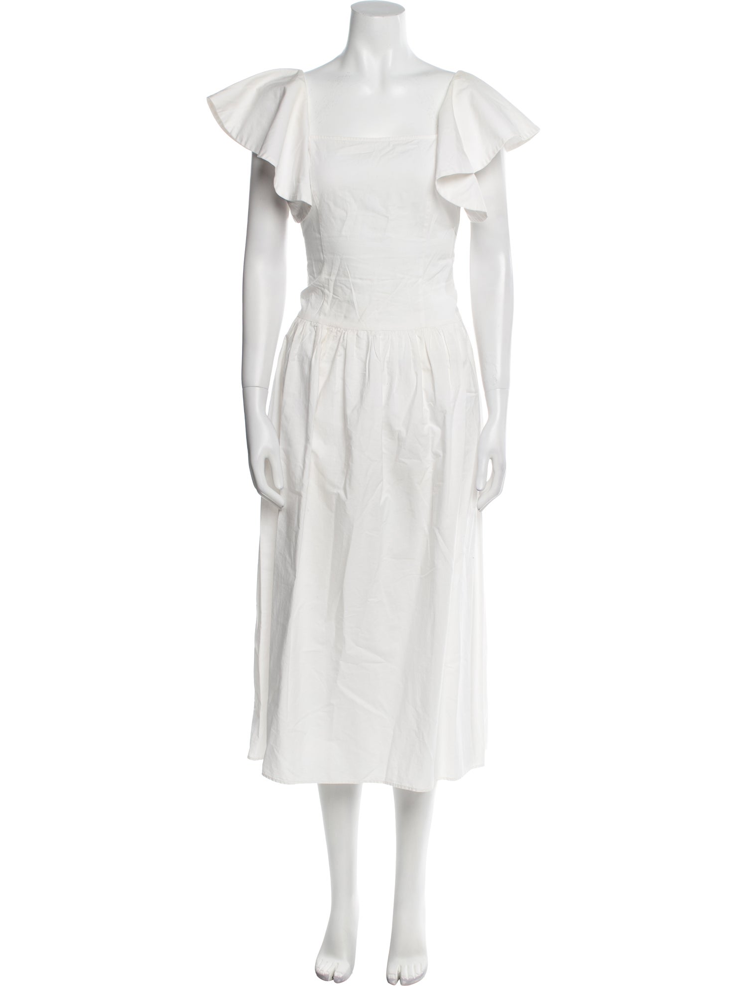 Batsheva Square Neckline Long Dress