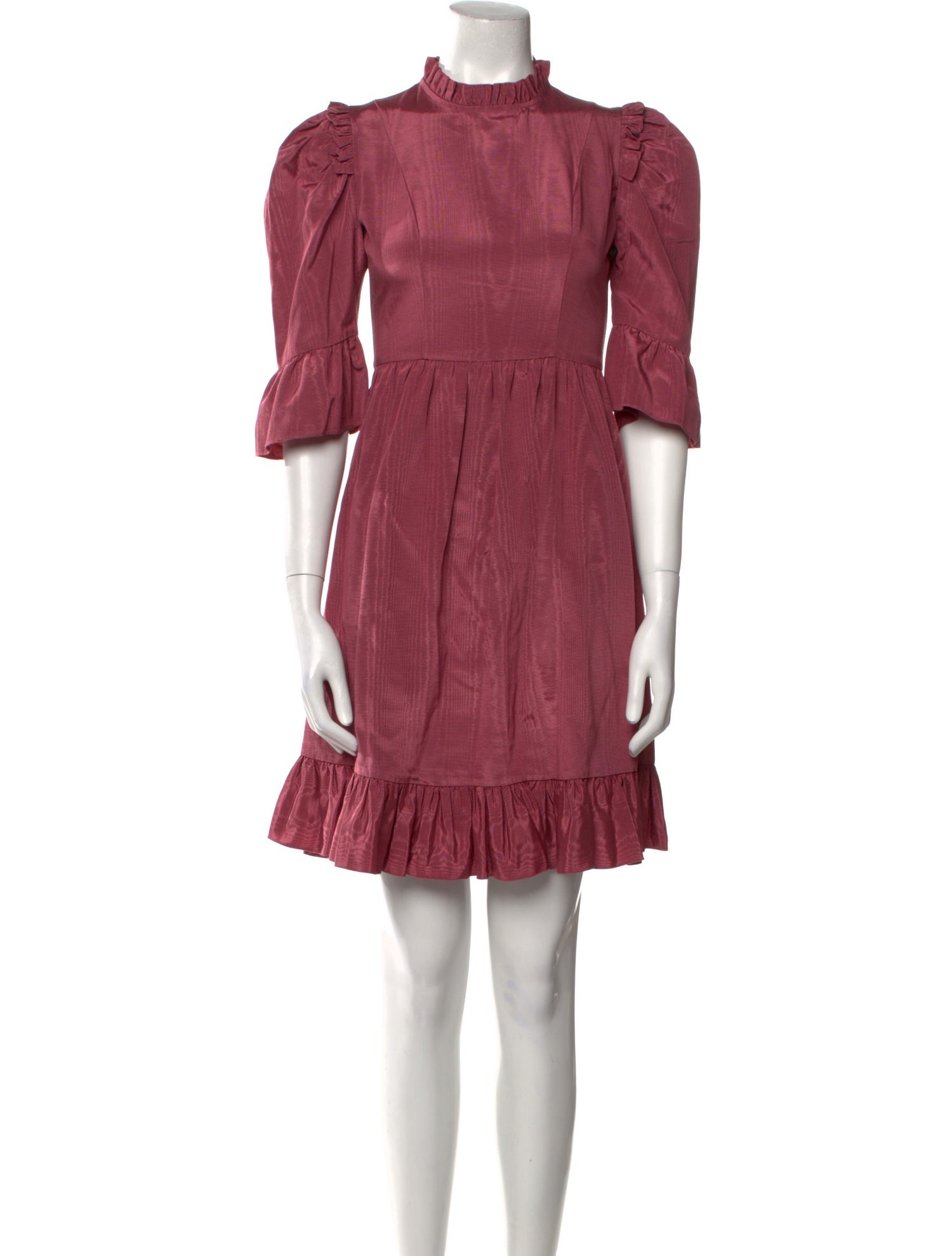 Batsheva Mock Neck Mini Dress