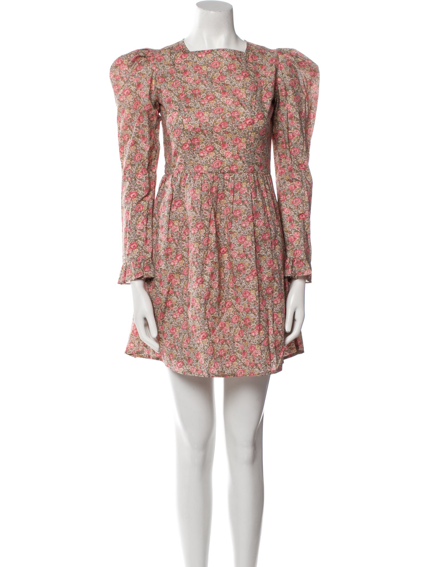 Batsheva Floral Print Mini Dress