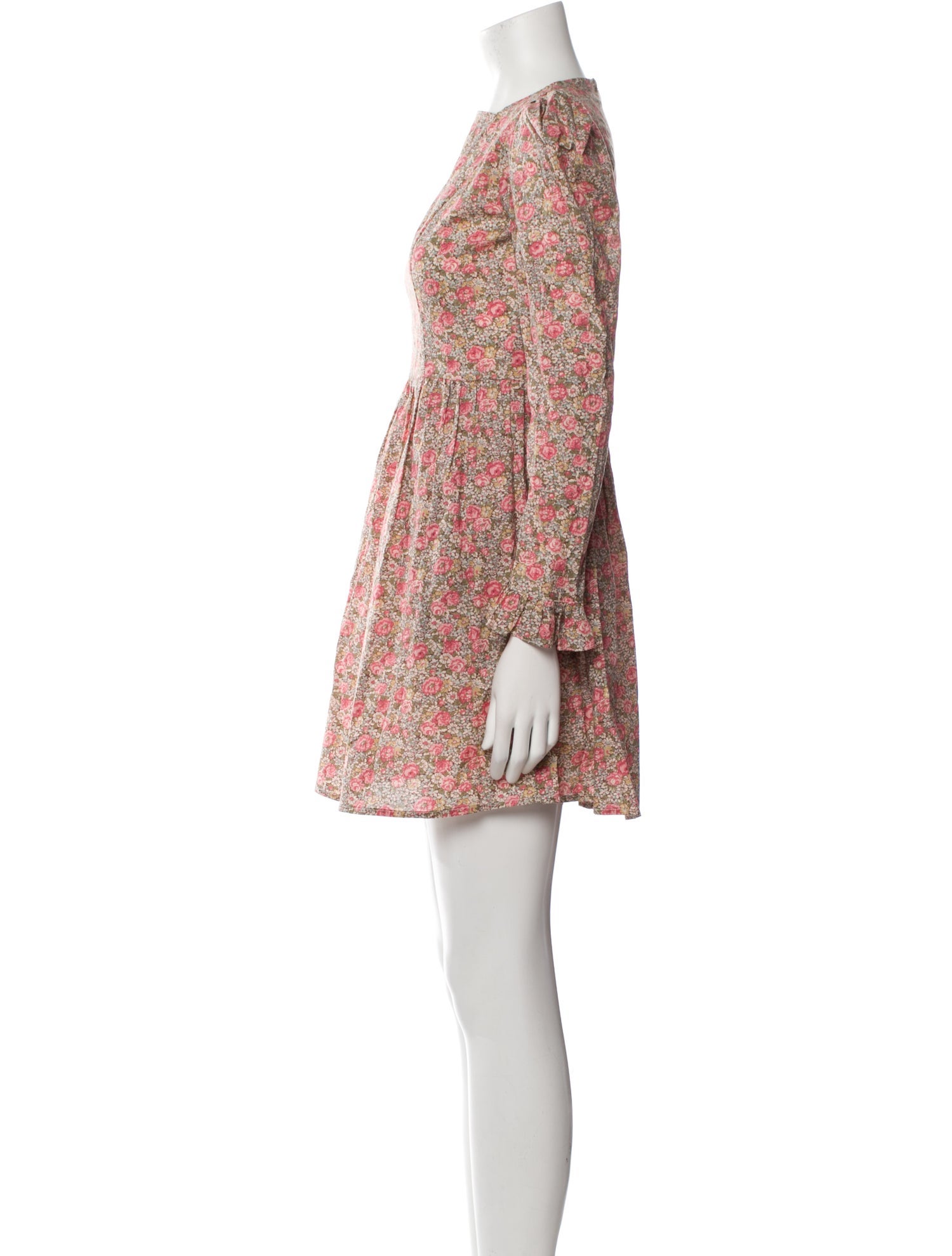 Batsheva Floral Print Mini Dress