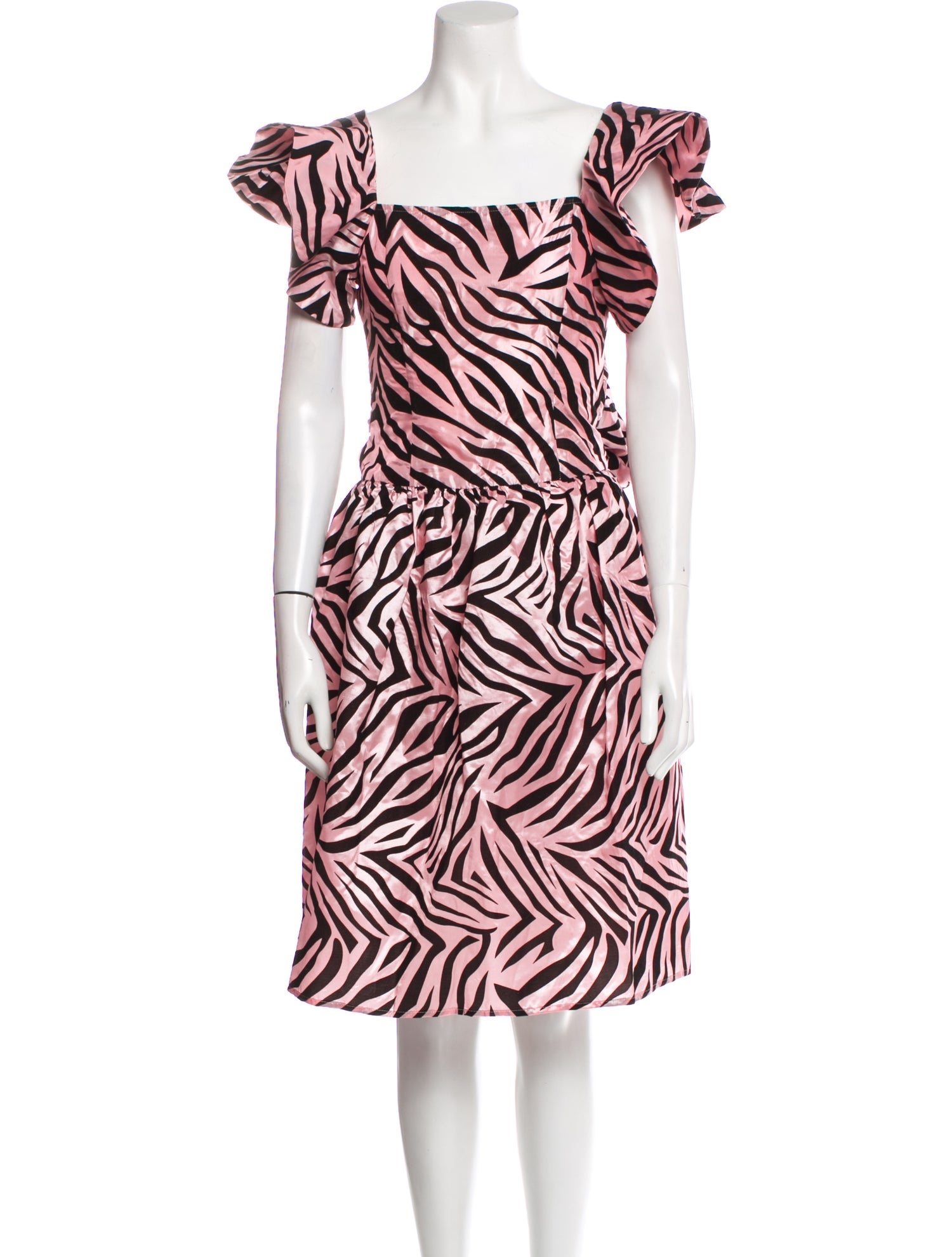 Batsheva Printed Knee-Length Dress