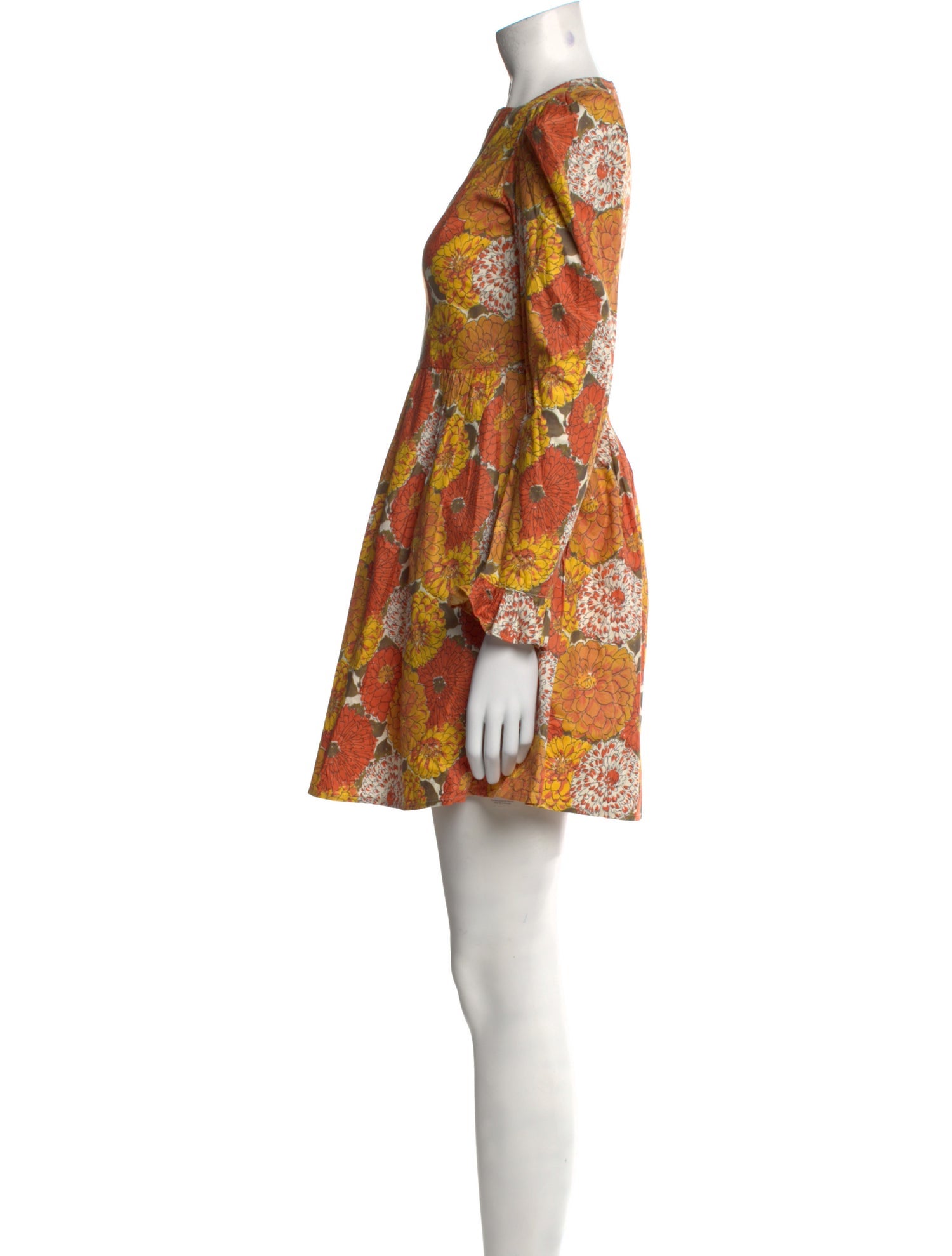 Batsheva Floral Print Mini Dress