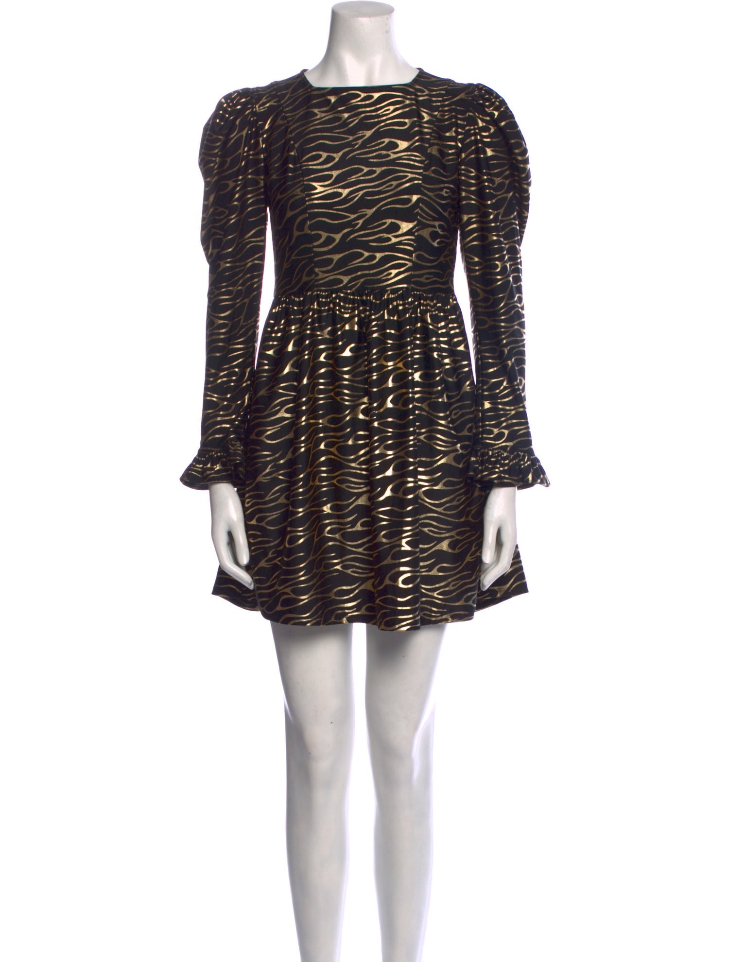 Batsheva Animal Print Mini Dress
