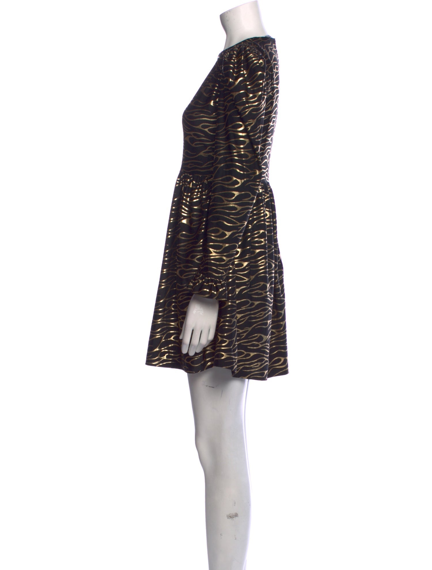 Batsheva Animal Print Mini Dress