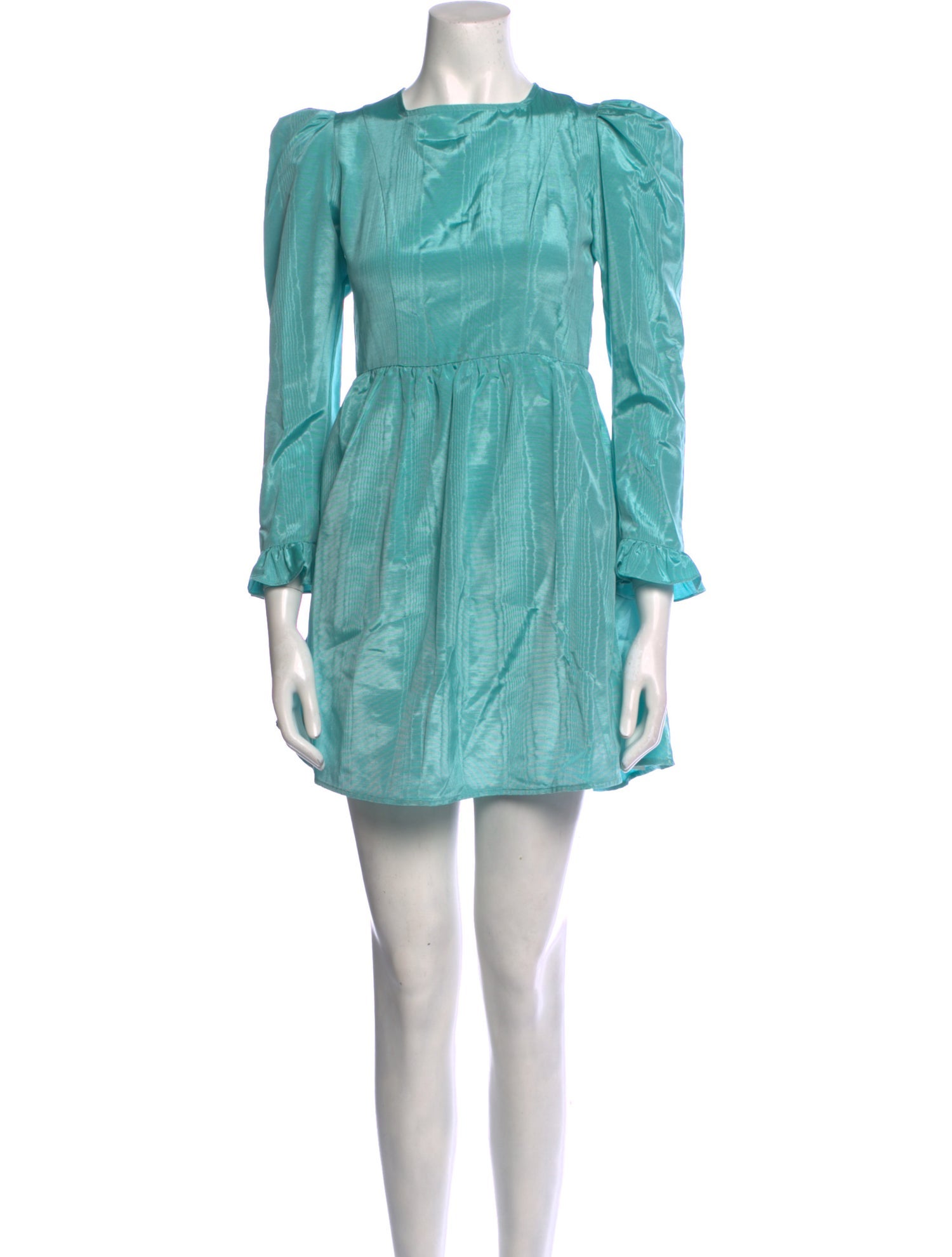 Batsheva Bateau Neckline Mini Dress