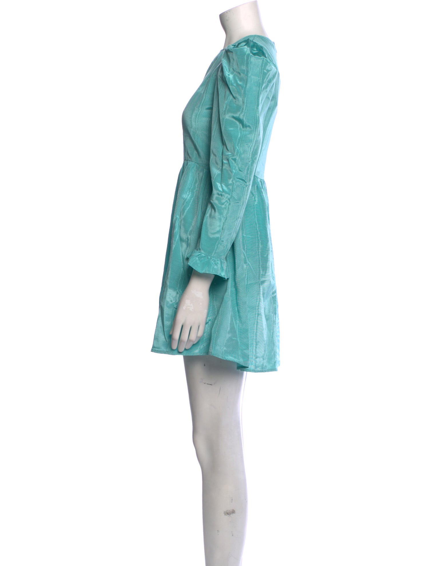 Batsheva Bateau Neckline Mini Dress