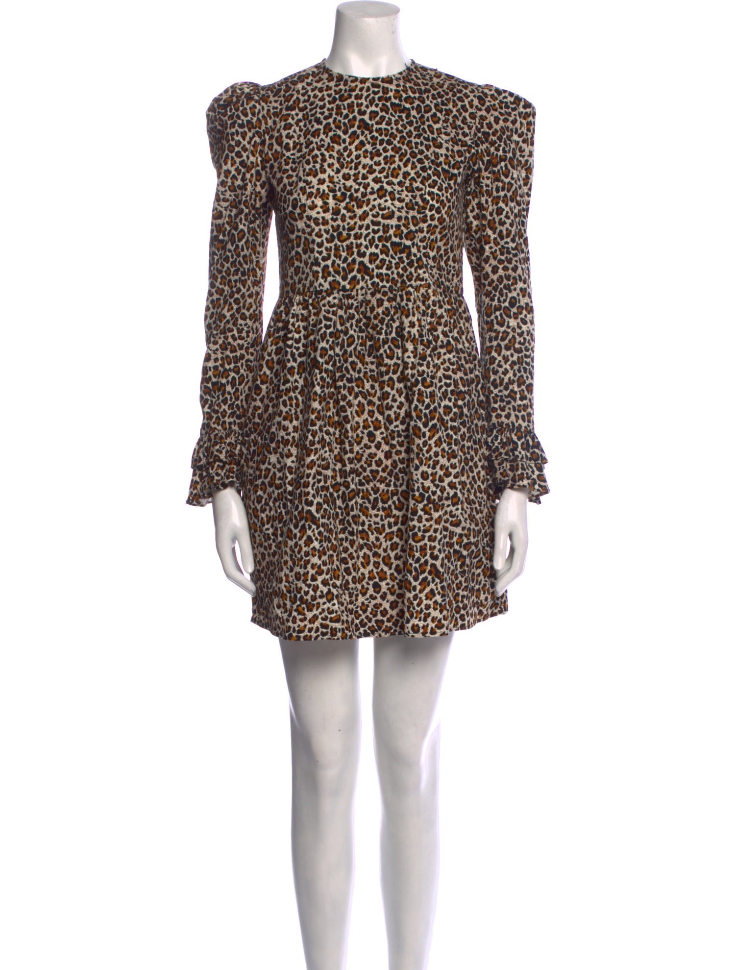 Batsheva Animal Print Mini Dress