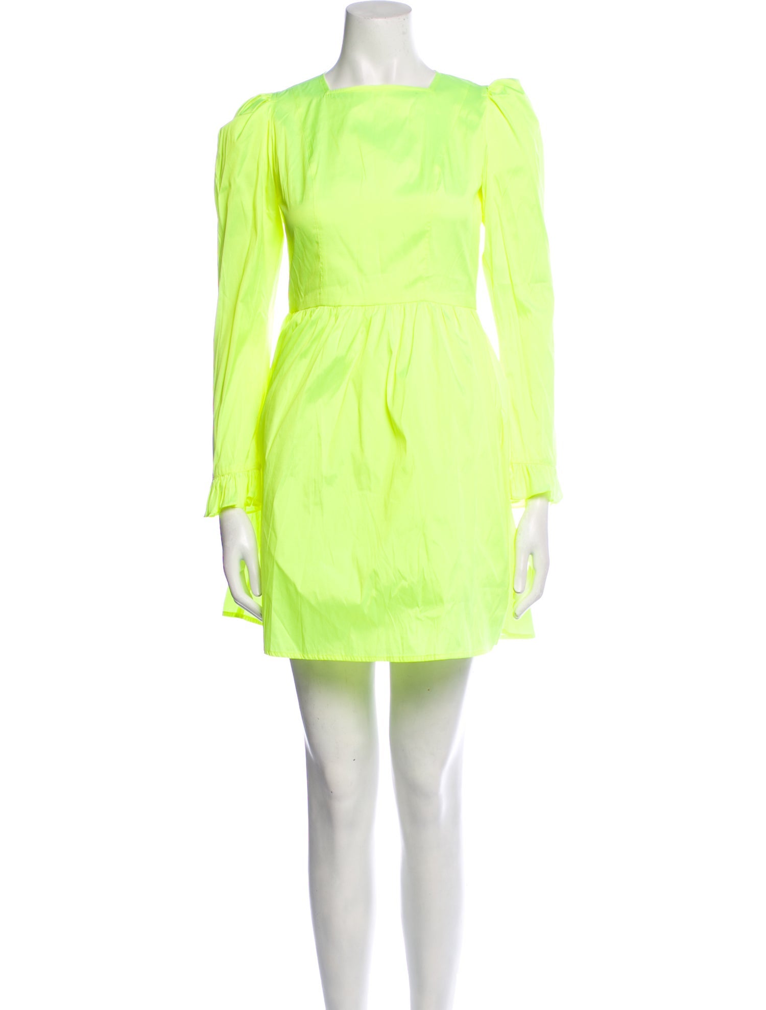 Batsheva Bateau Neckline Mini Dress