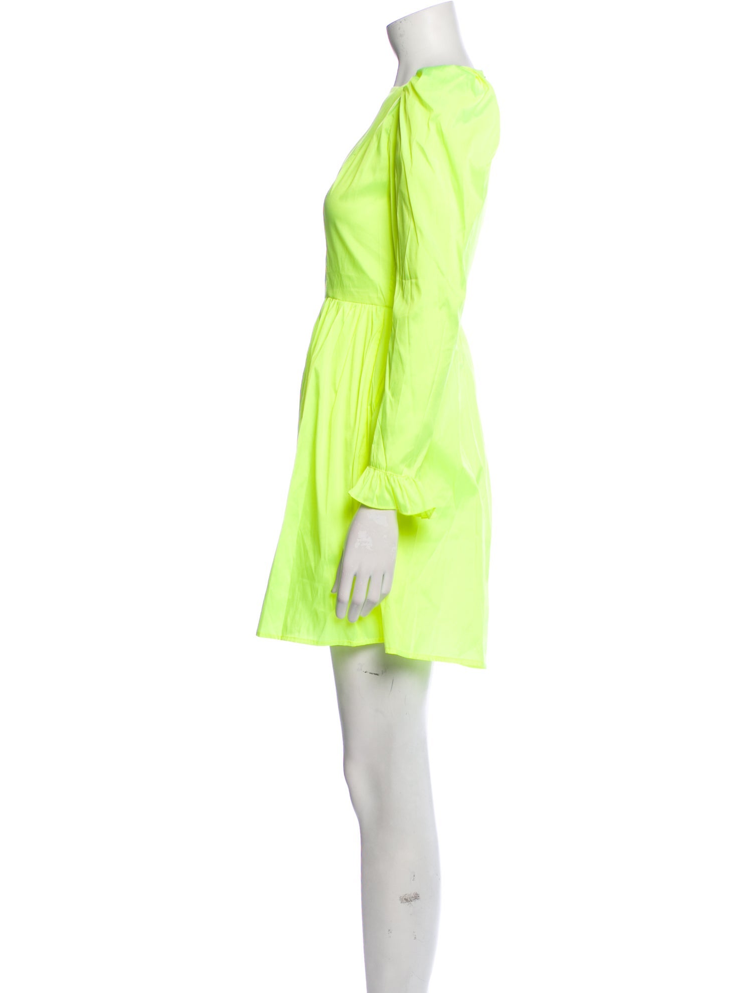 Batsheva Bateau Neckline Mini Dress