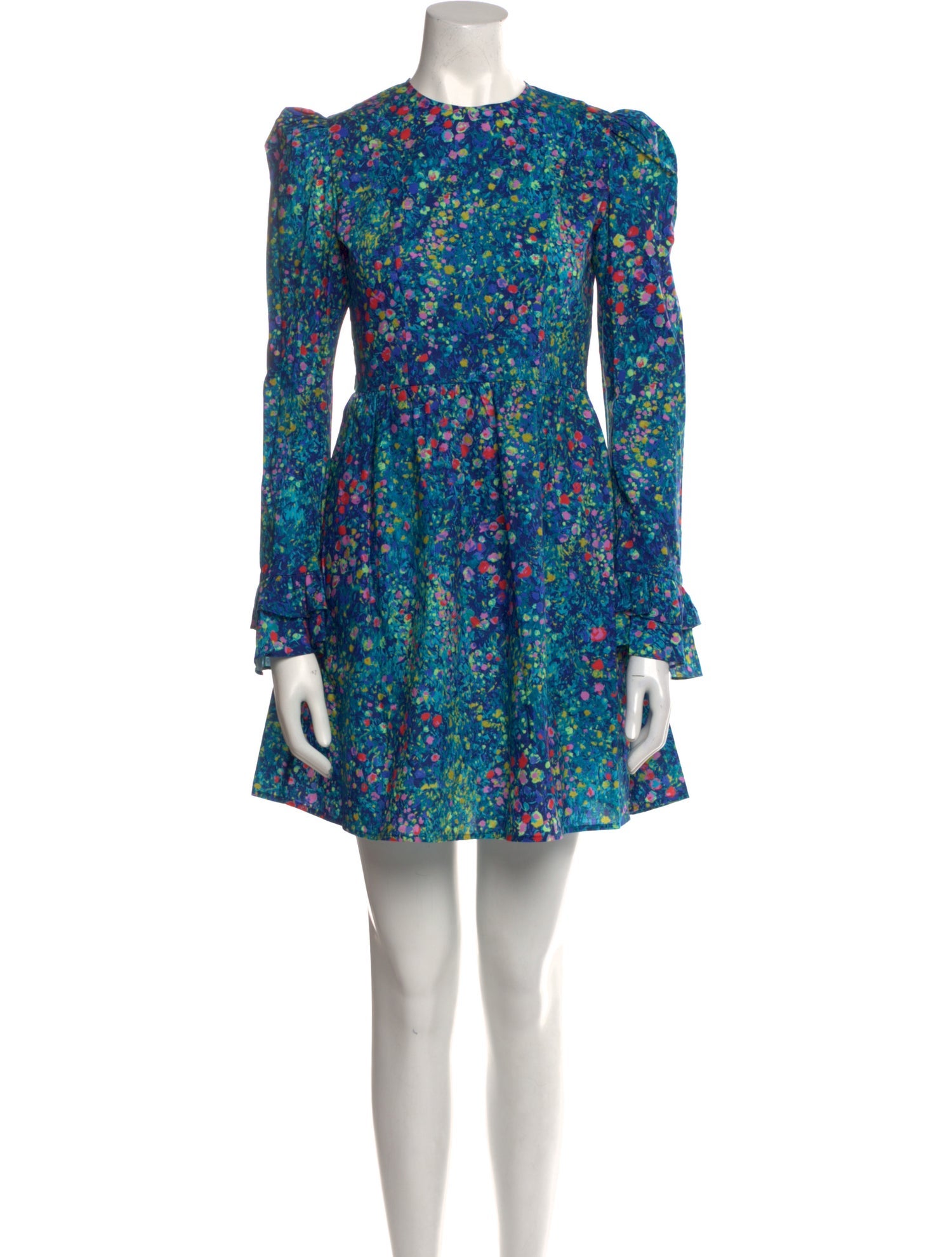 Batsheva Floral Print Mini Dress