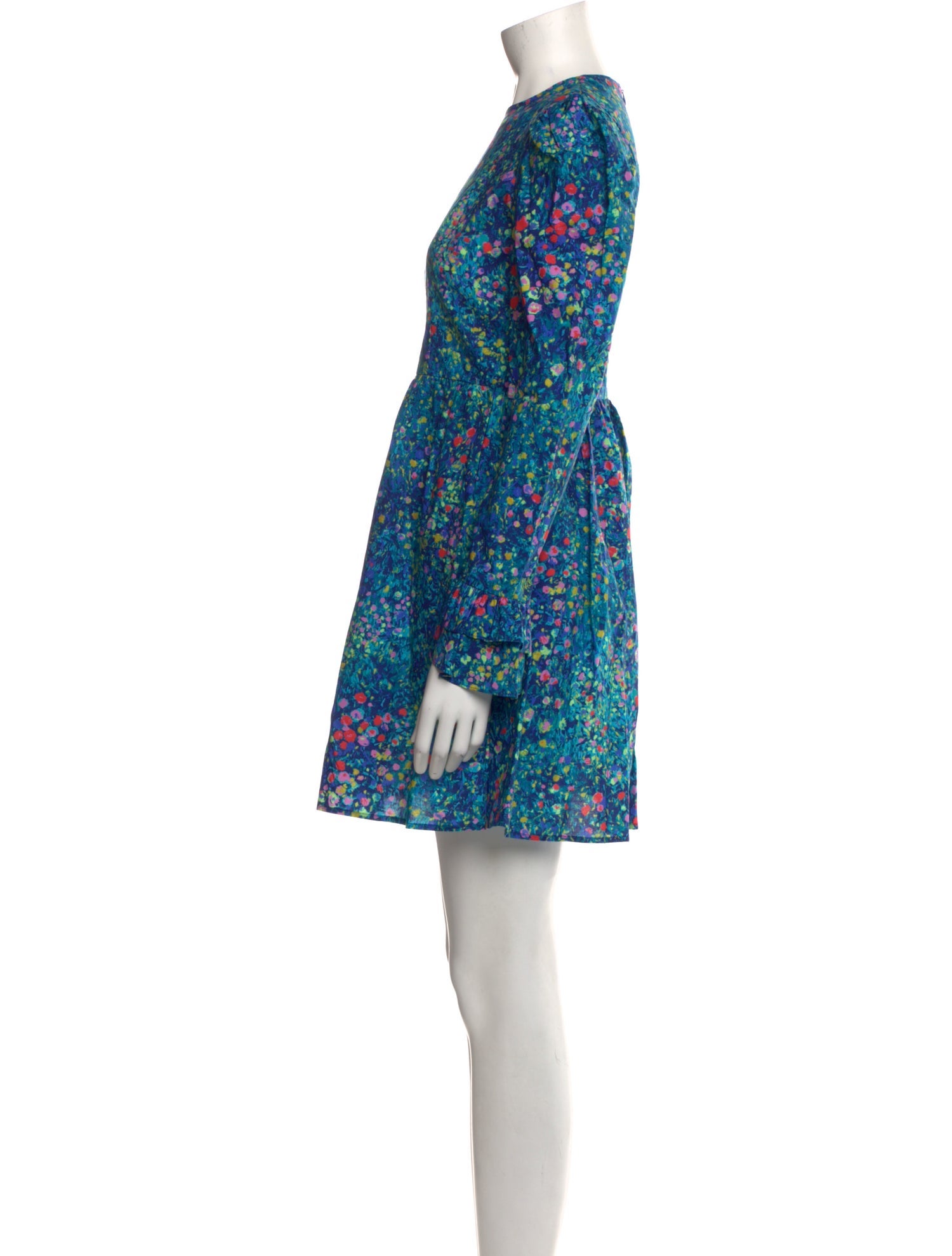 Batsheva Floral Print Mini Dress