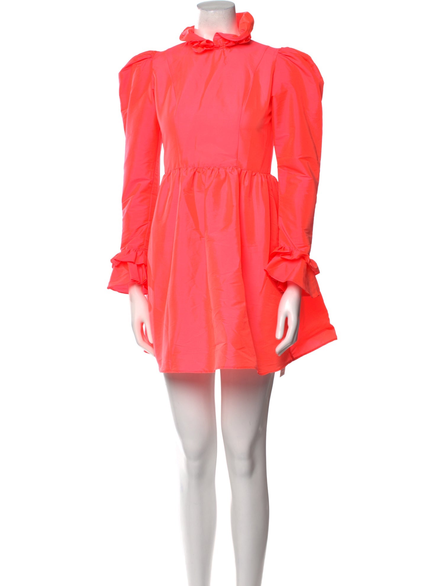 Batsheva Mock Neck Mini Dress