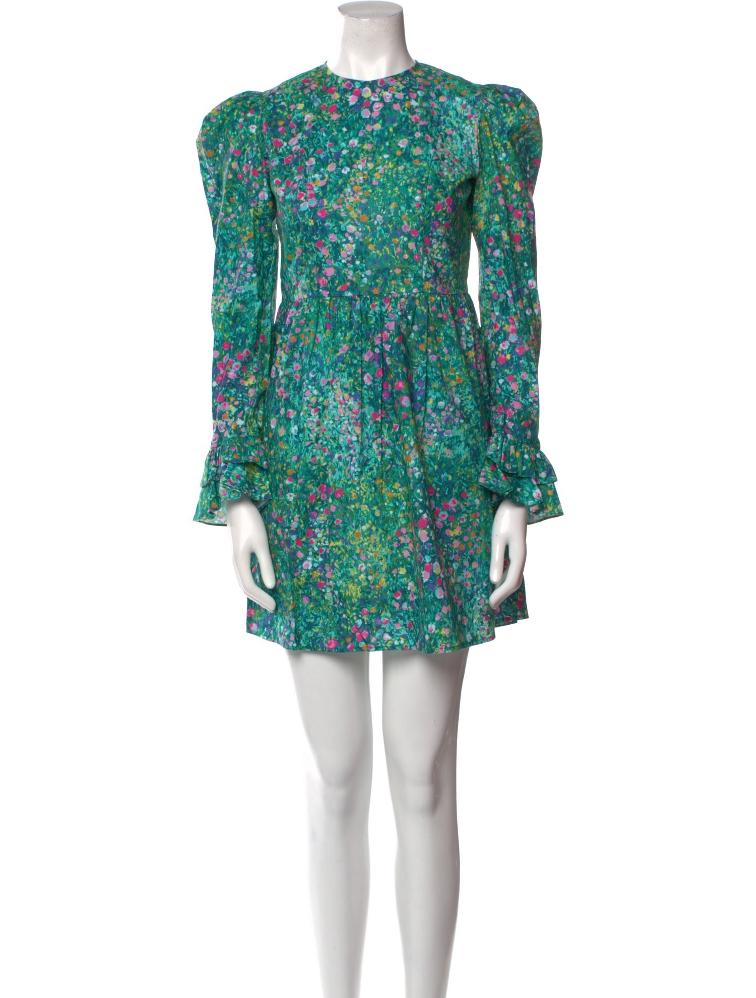 Batsheva Floral Print Mini Dress