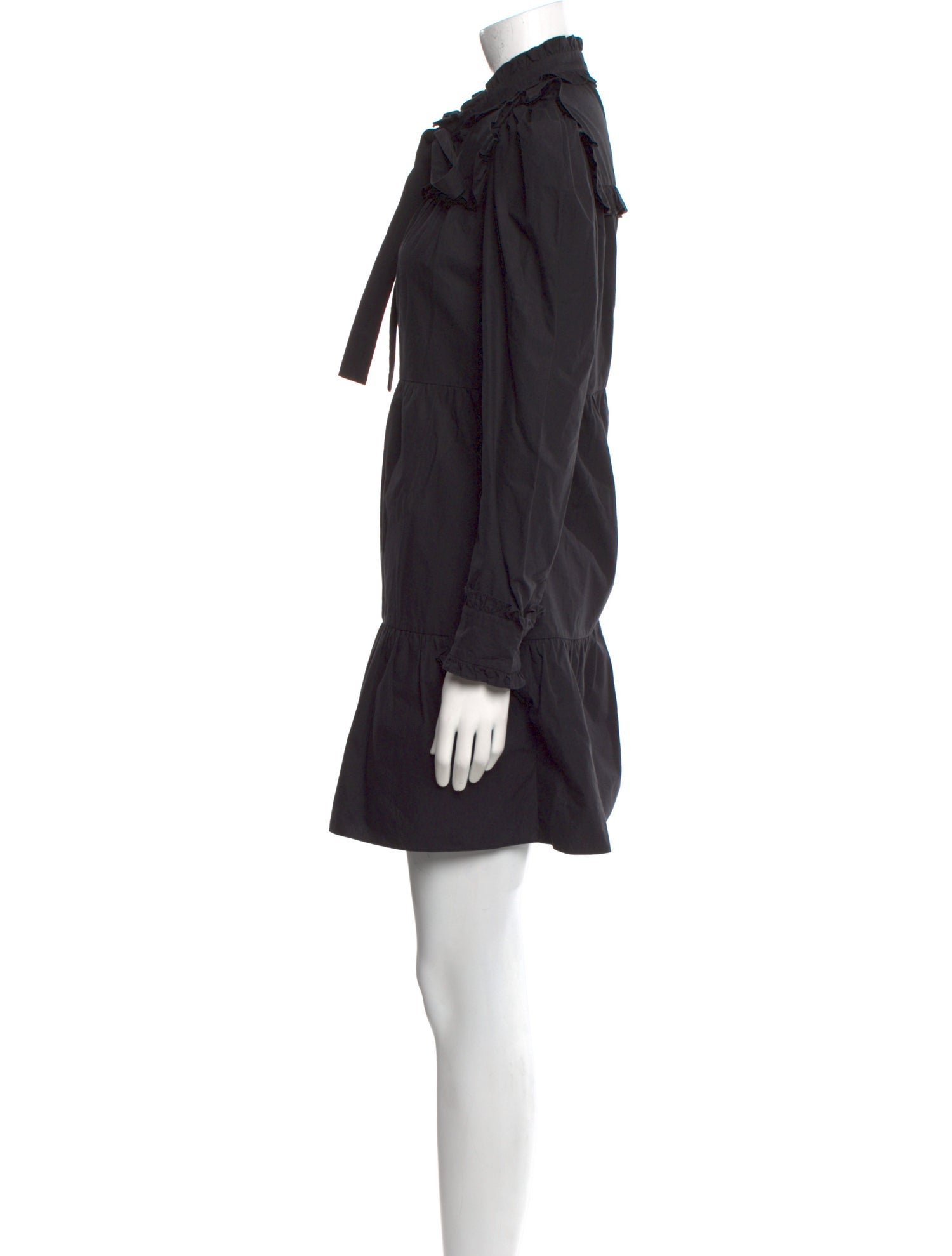 Batsheva Mock Neck Mini Dress