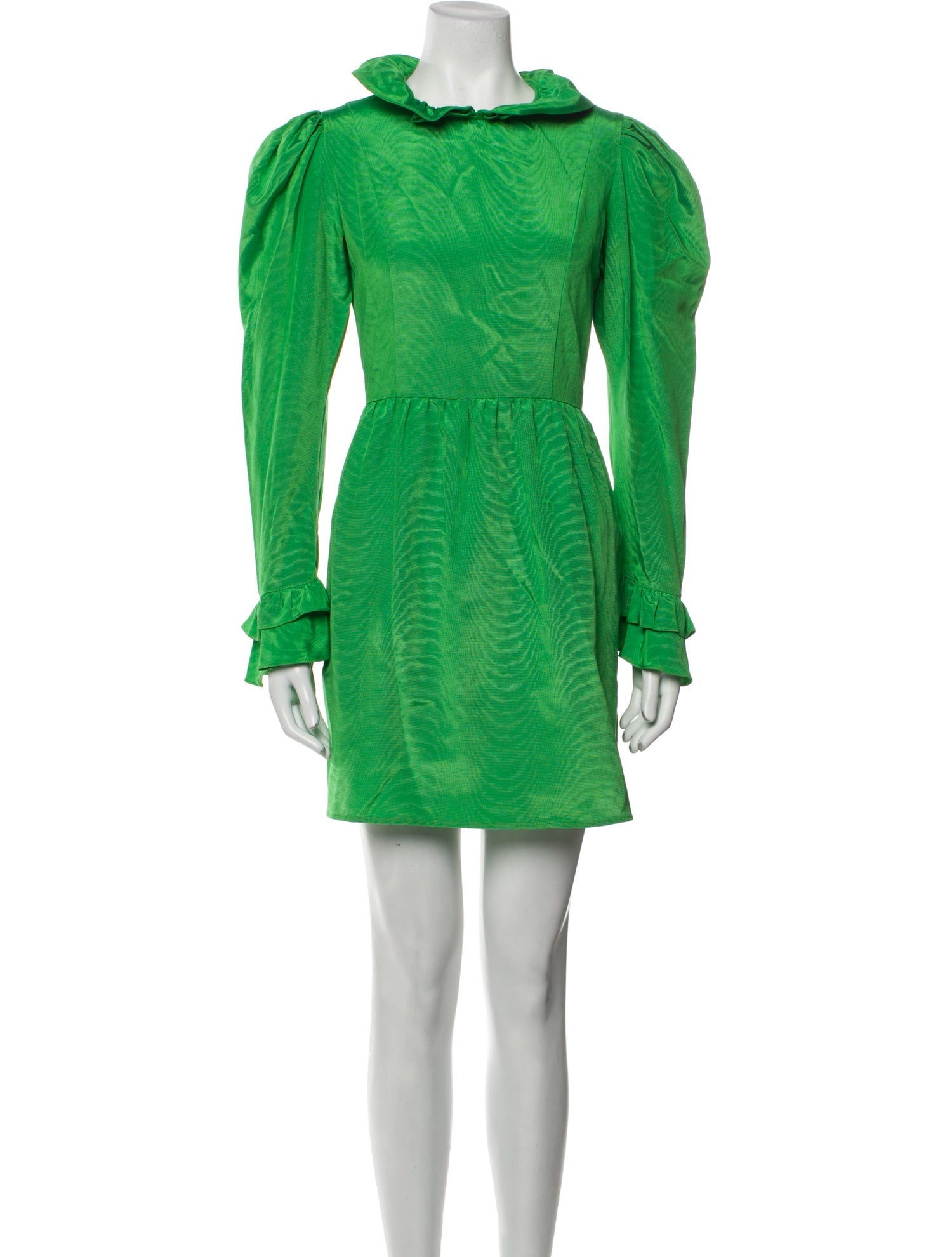 Batsheva Bateau Neckline Mini Dress