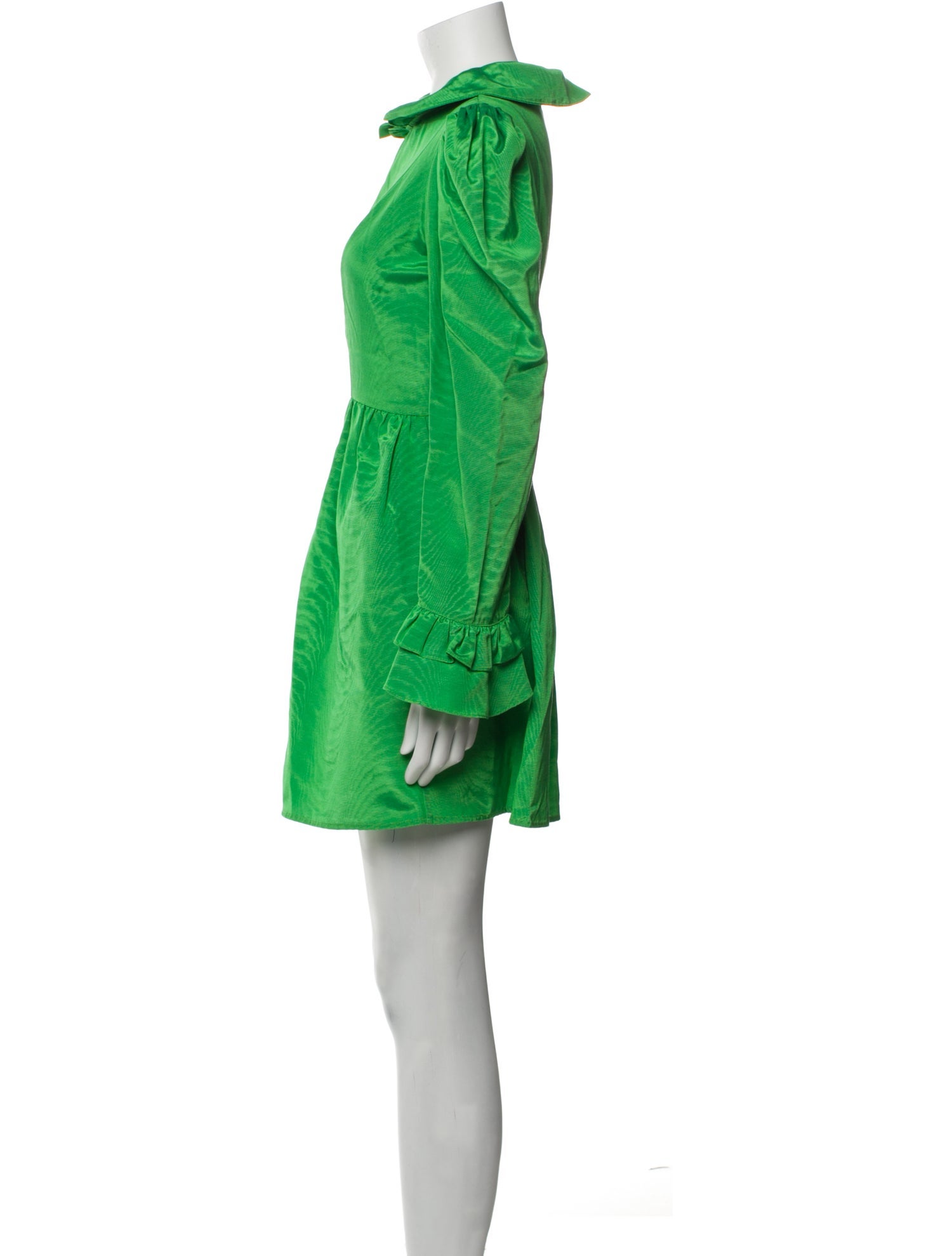 Batsheva Bateau Neckline Mini Dress