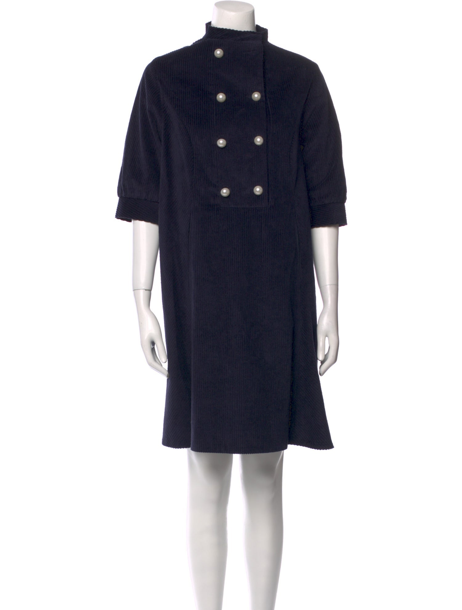 Batsheva Mock Neck Mini Dress