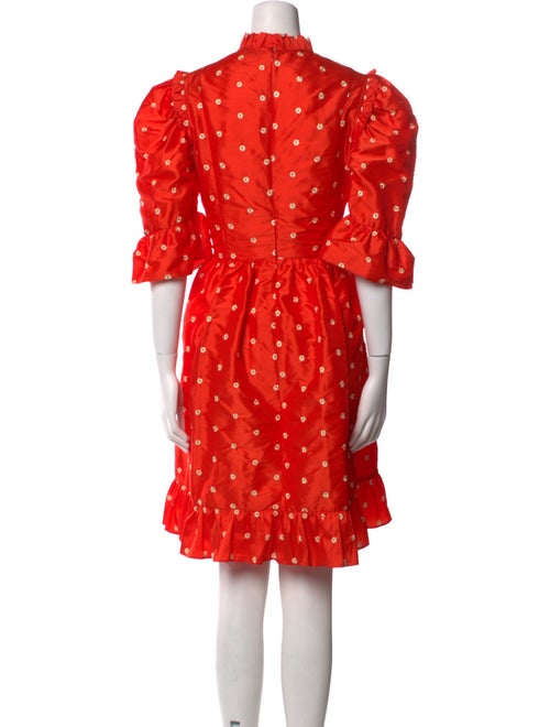 Batsheva Silk Knee-Length Dress