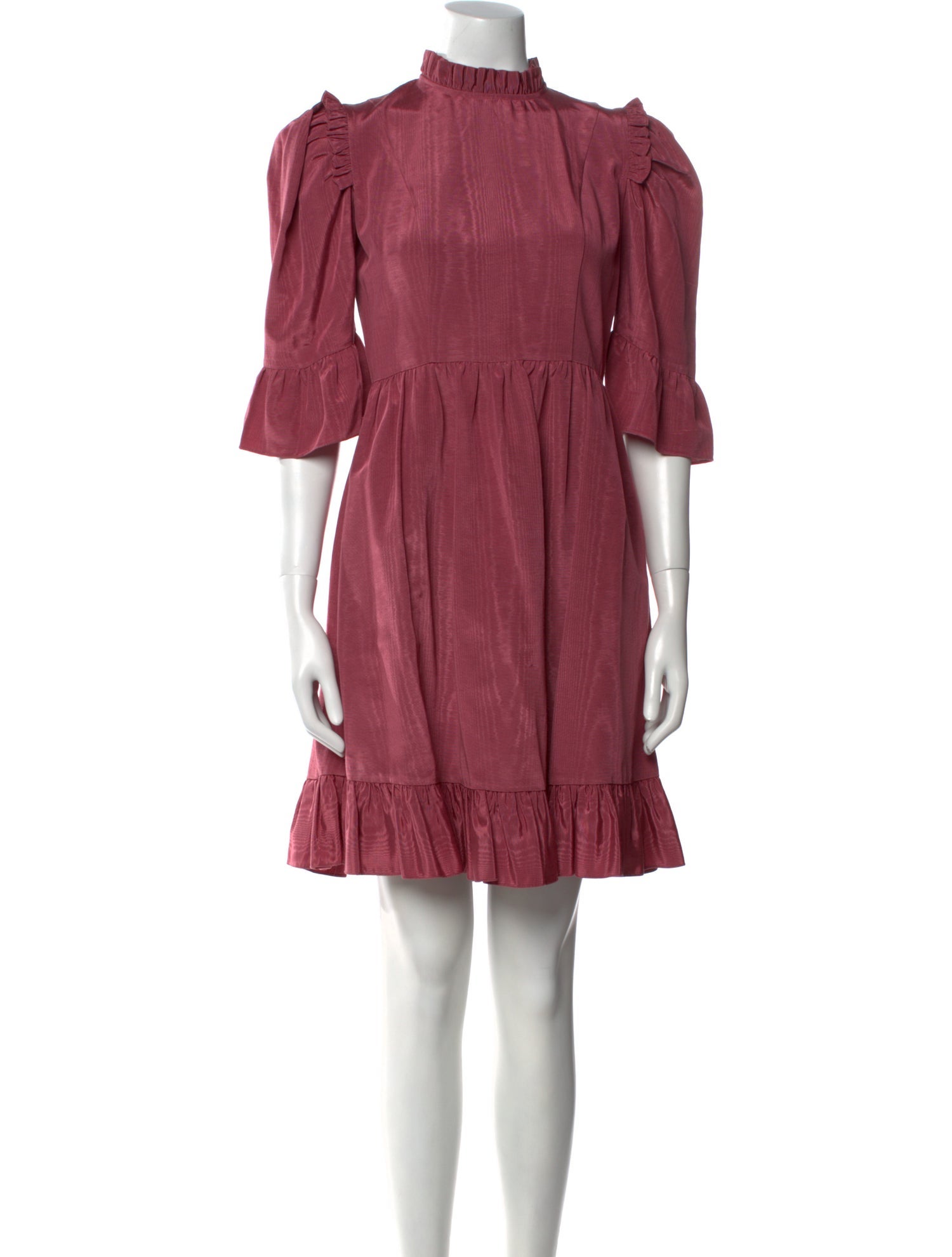 Batsheva Mock Neck Mini Dress