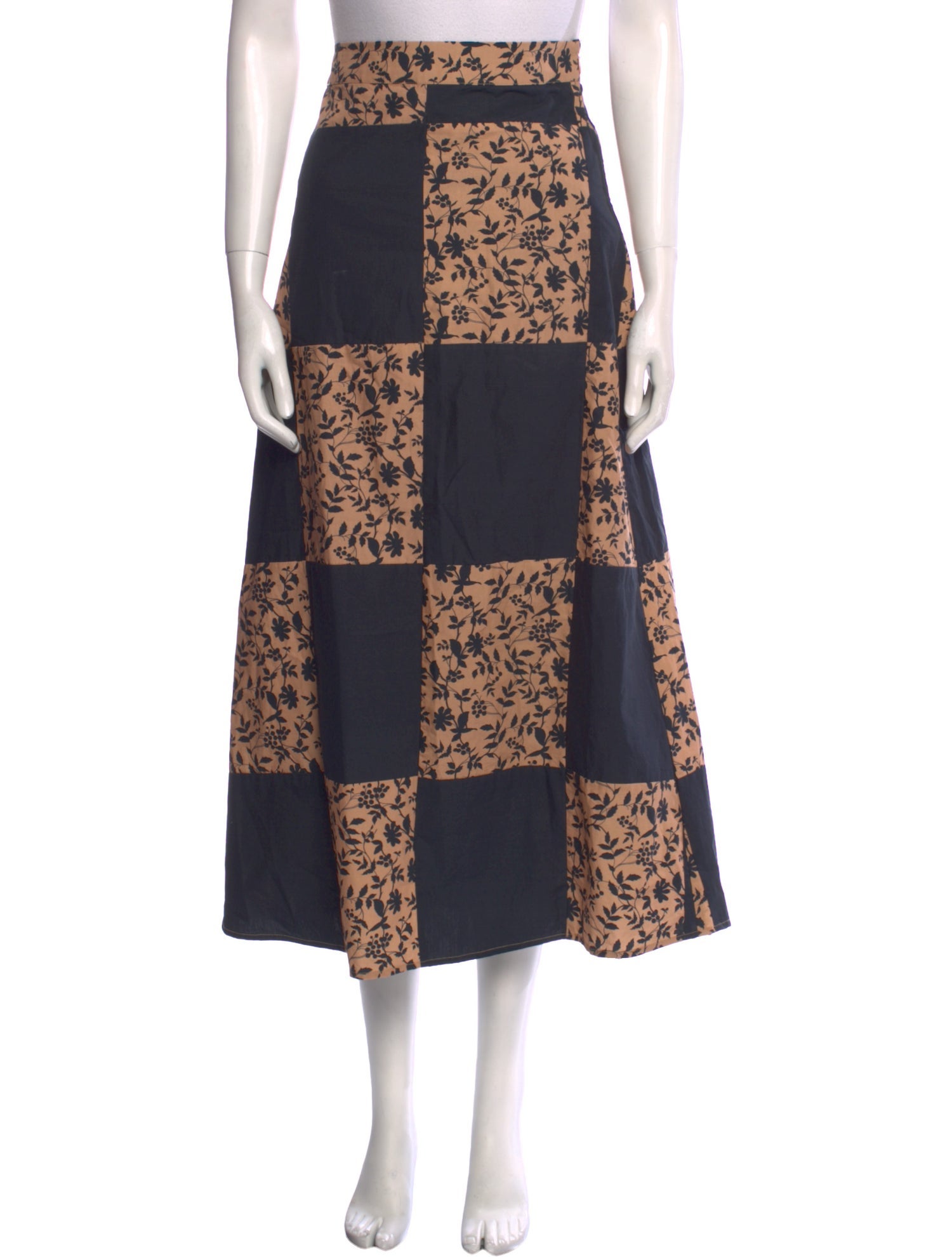 Batsheva Printed Midi Length Skirt