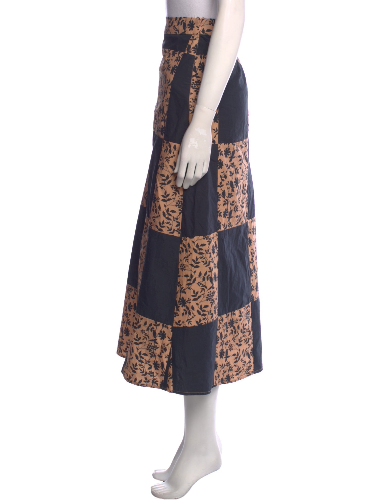 Batsheva Printed Midi Length Skirt