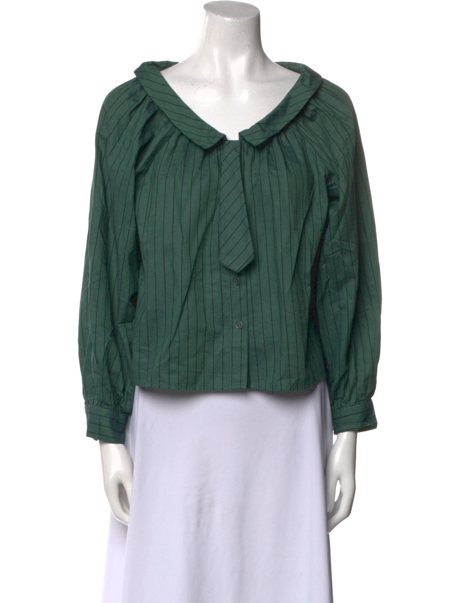 Batsheva V-Neck Long Sleeve Blouse