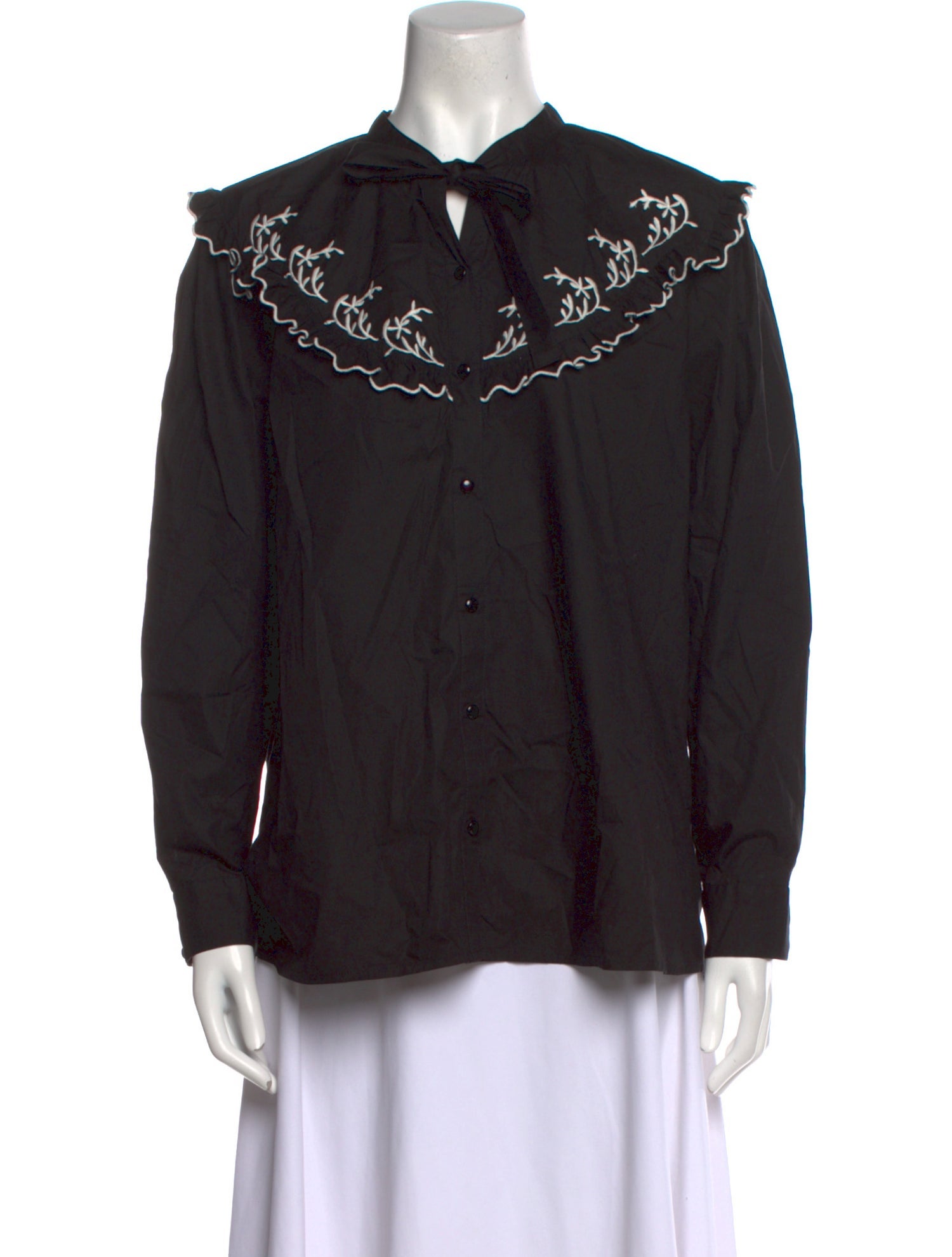 Batsheva Long Sleeve Button-Up Top