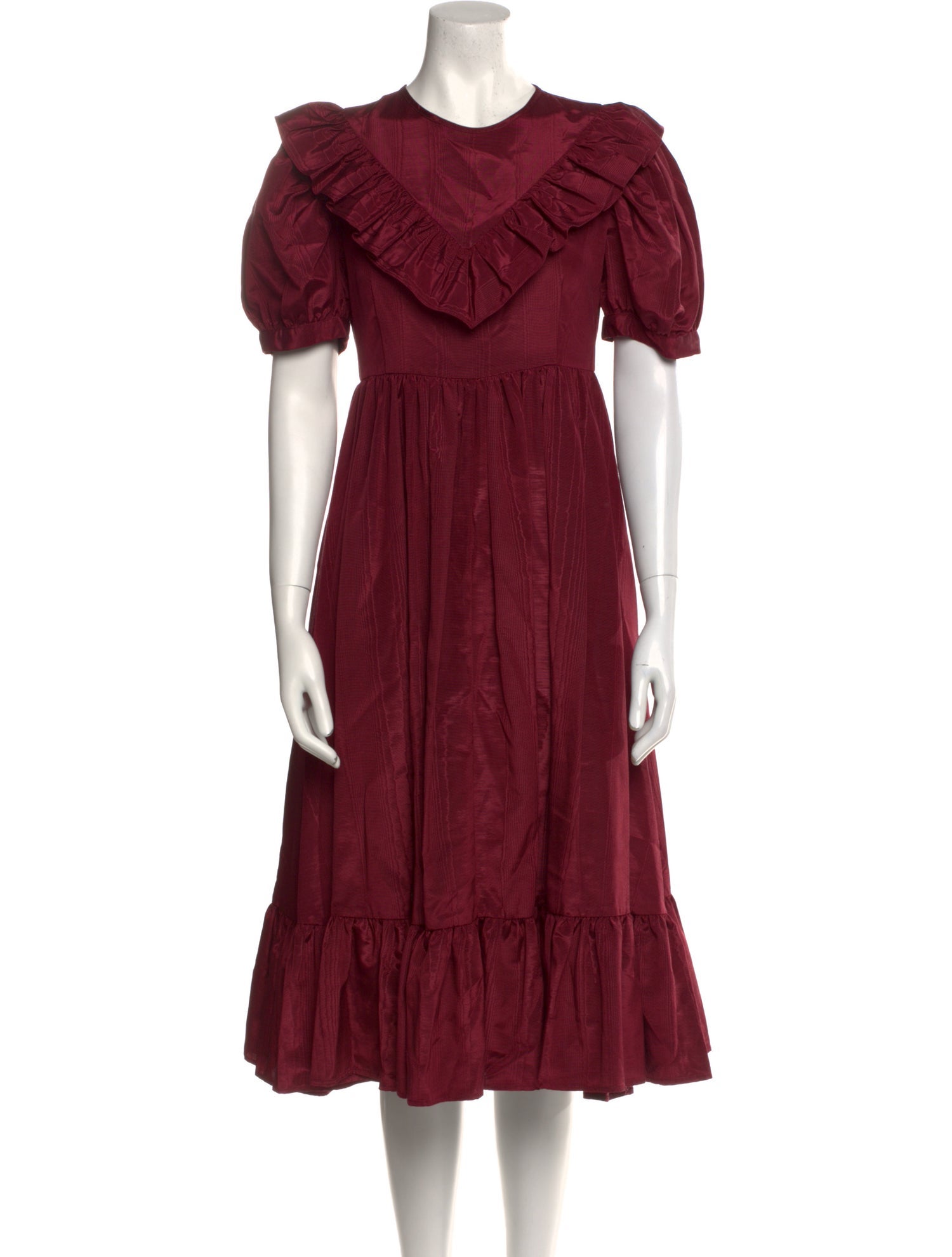 Batsheva Crew Neck Midi Length Dress