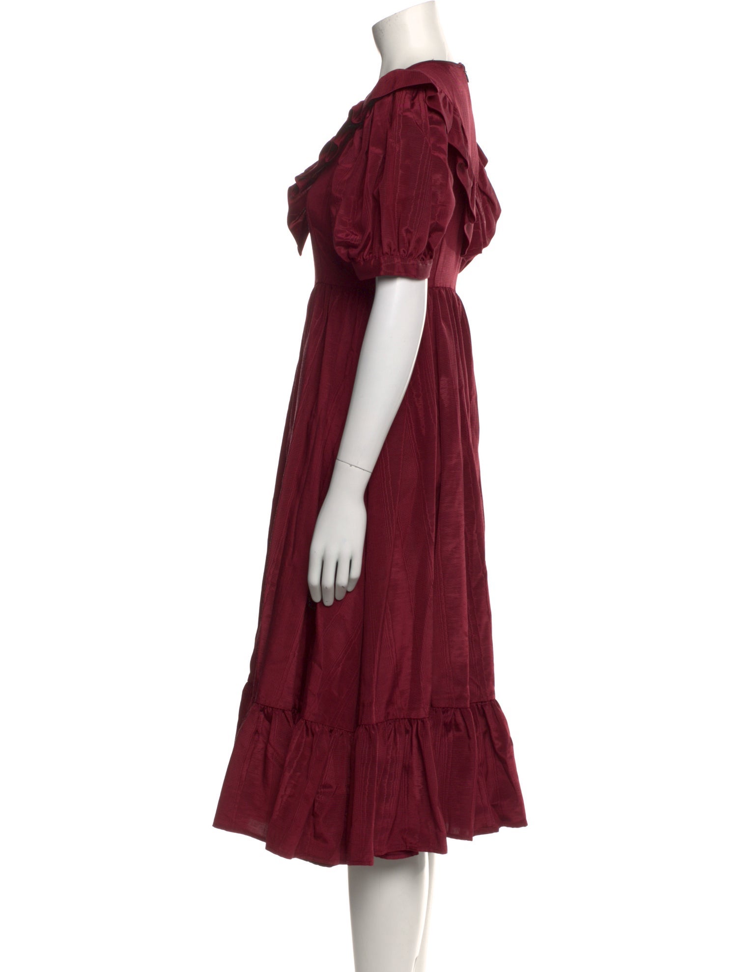 Batsheva Crew Neck Midi Length Dress