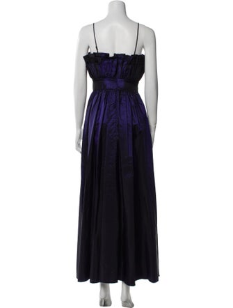 Batsheva Square Neckline Midi Length Dress