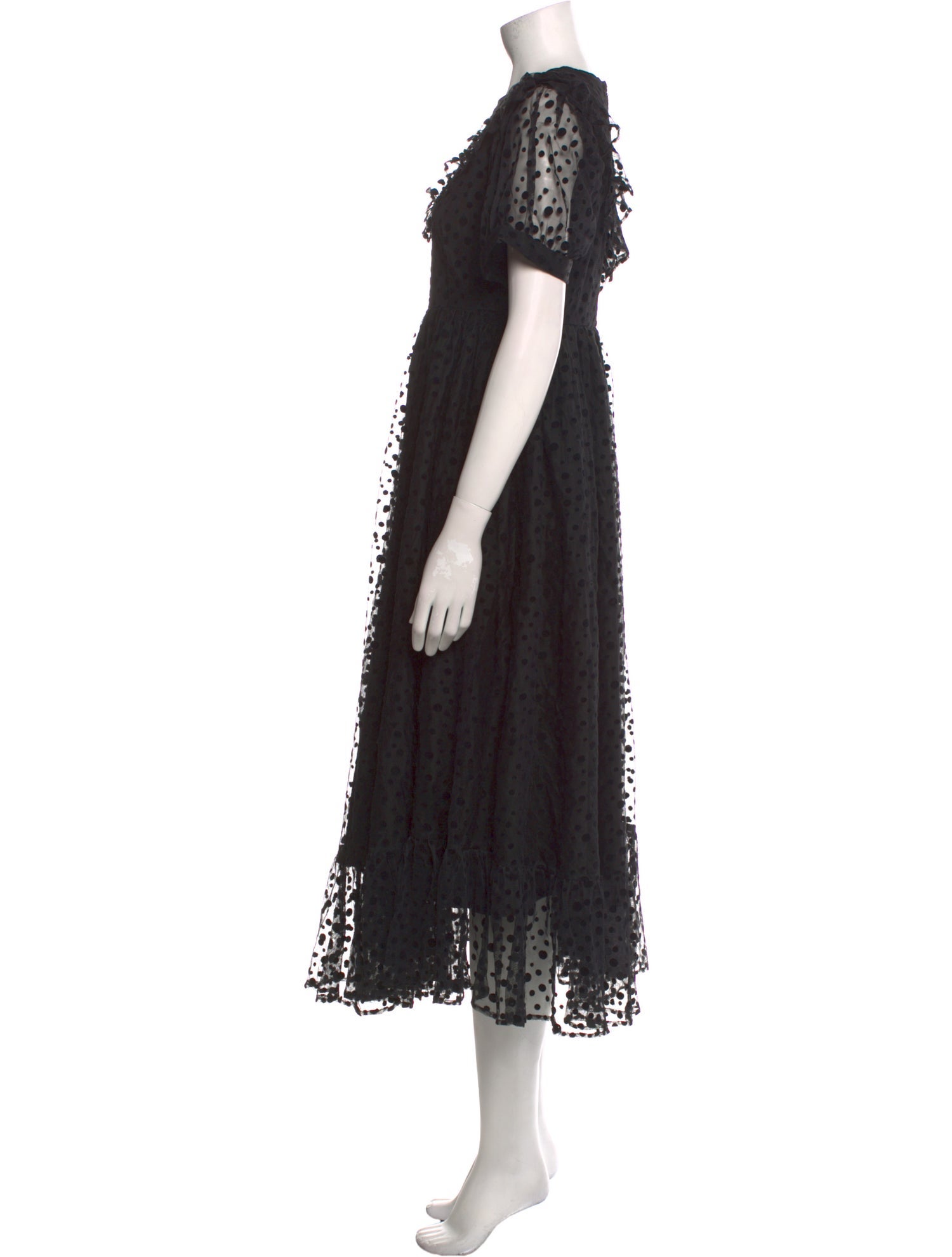 Batsheva Lace Pattern Long Dress