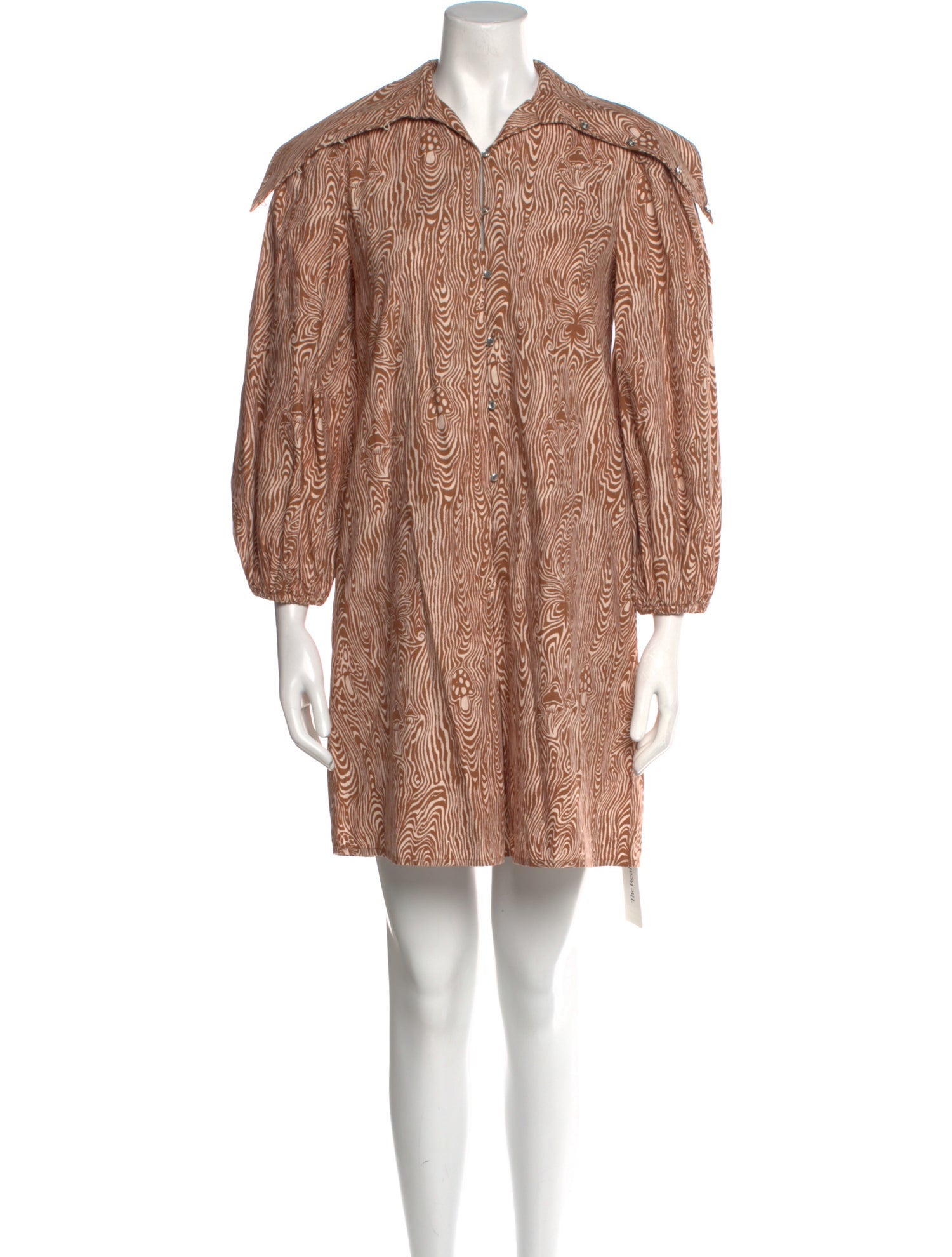 Batsheva Printed Knee-Length Dress