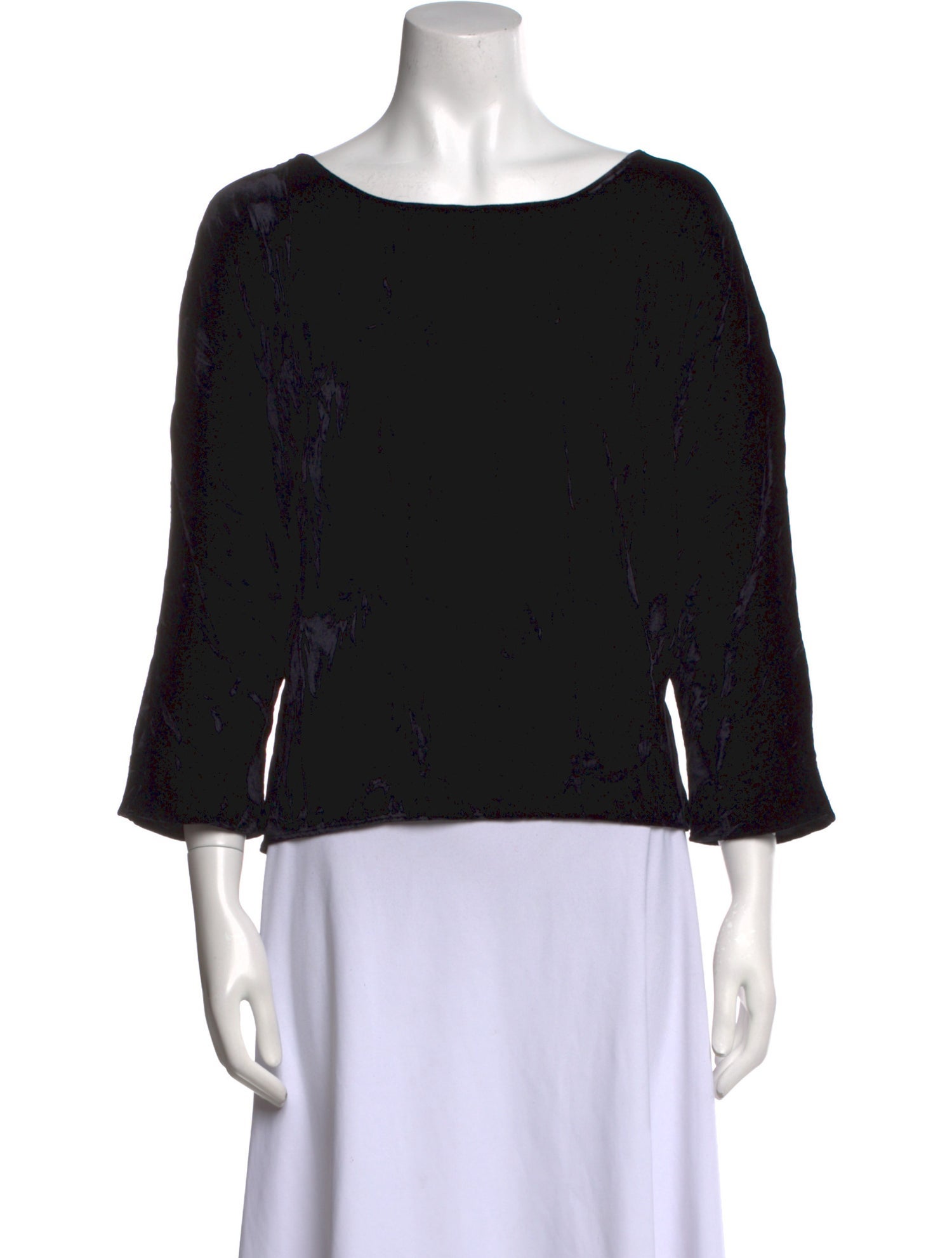 Batsheva Bateau Neckline Three-Quarter Sleeve Top