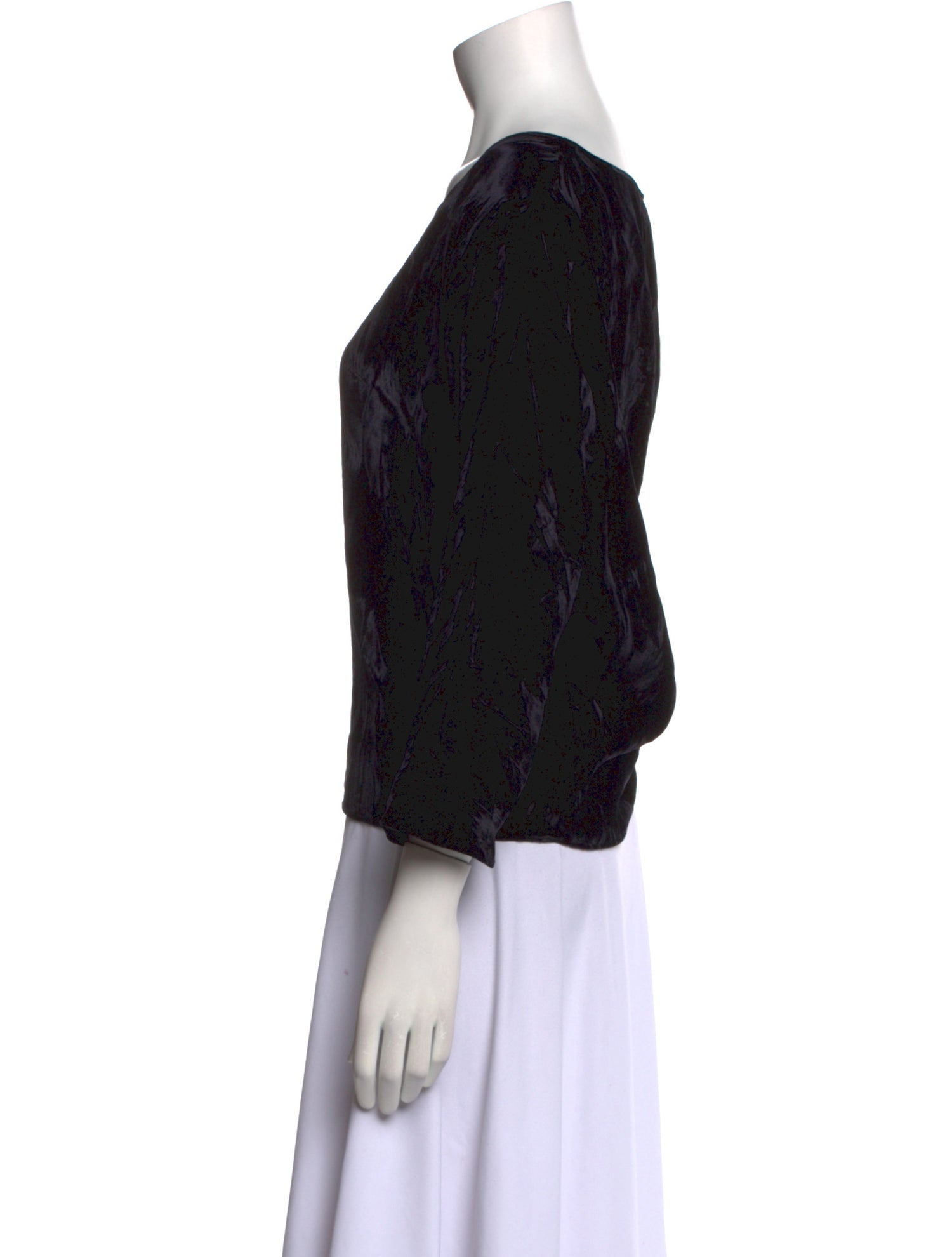 Batsheva Bateau Neckline Three-Quarter Sleeve Top