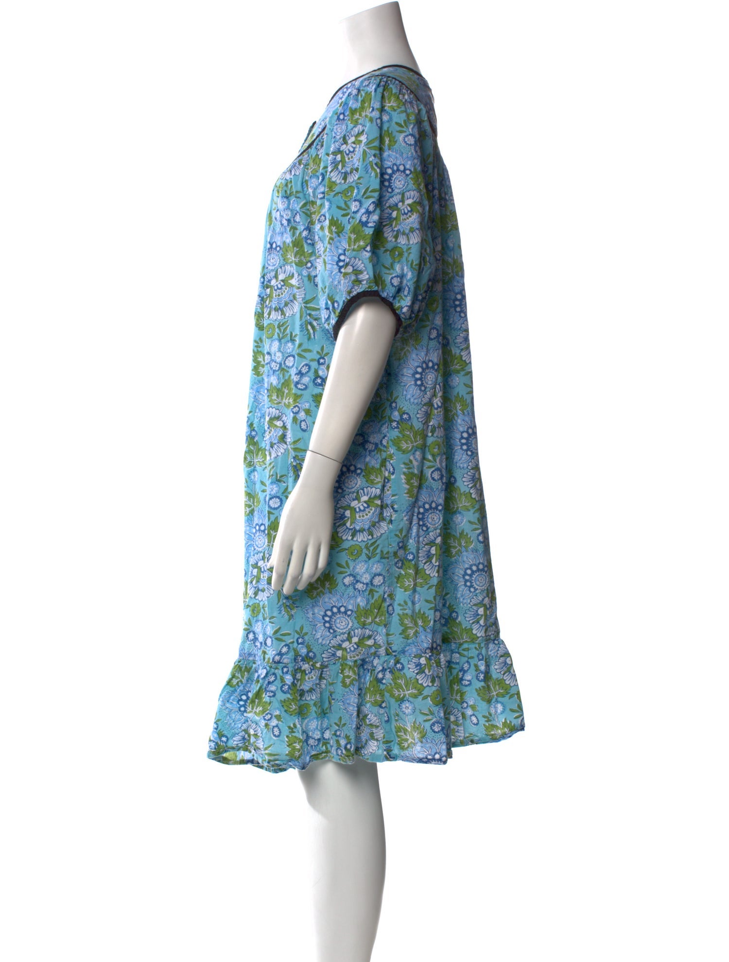 Batsheva Floral Print Knee-Length Dress