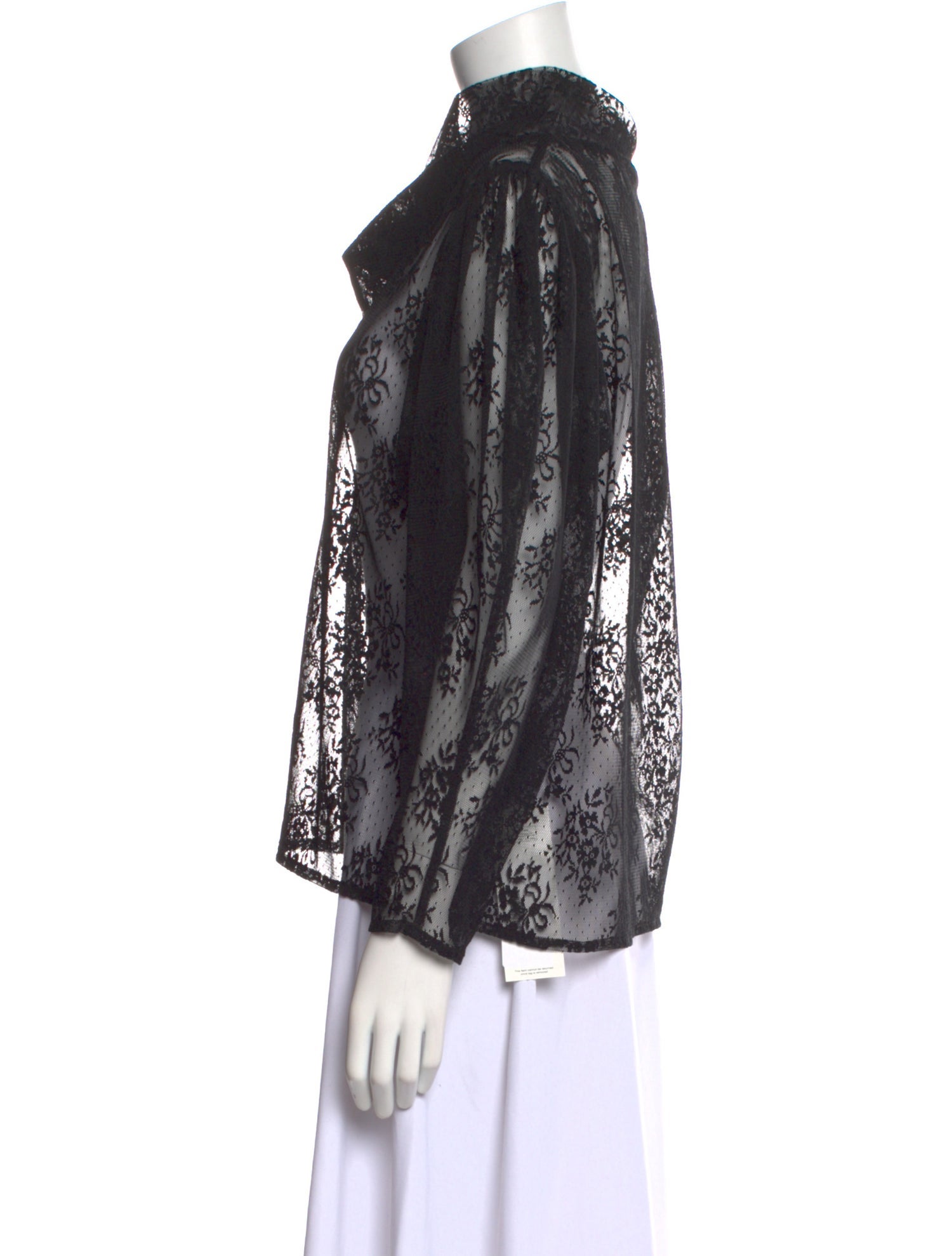 Batsheva Printed Cowl Neck Blouse