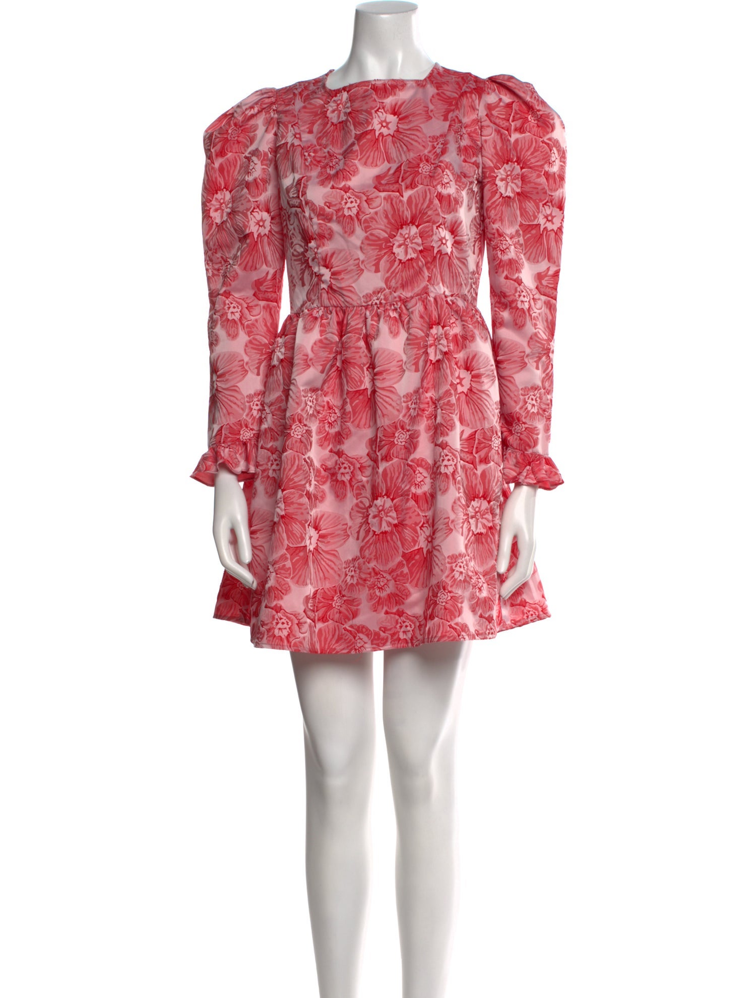 Batsheva Floral Print Mini Dress