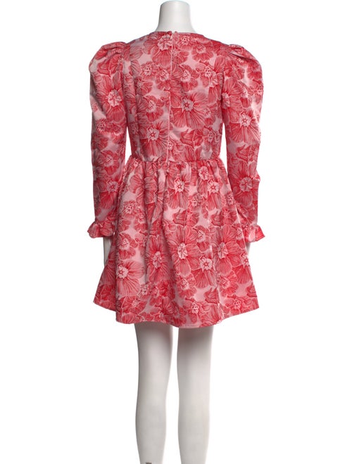 Batsheva Floral Print Mini Dress