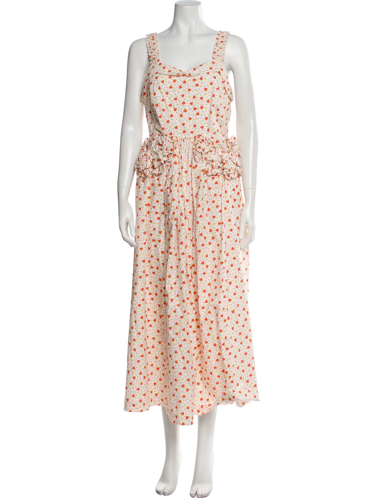 Batsheva Floral Print Long Dress