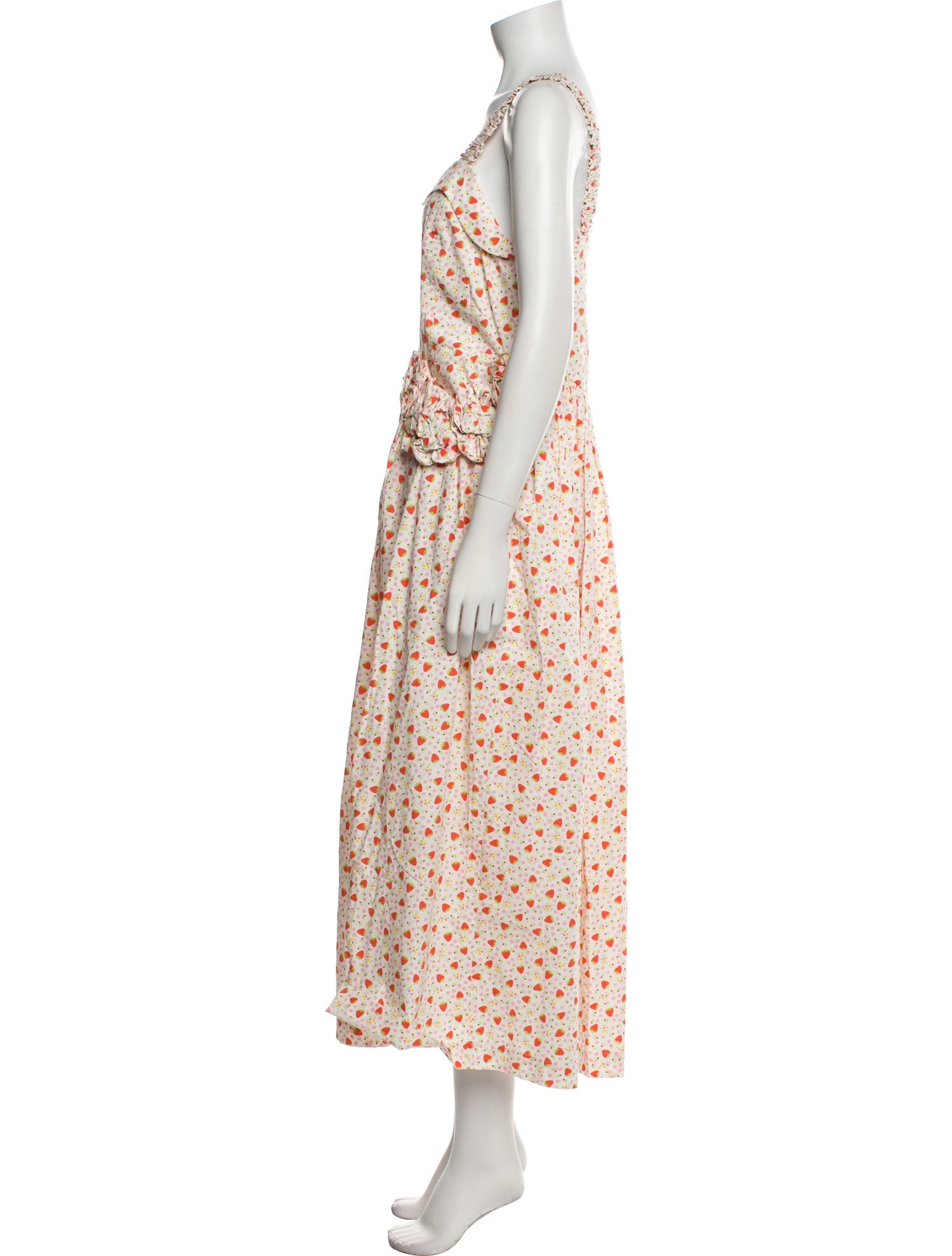 Batsheva Floral Print Long Dress