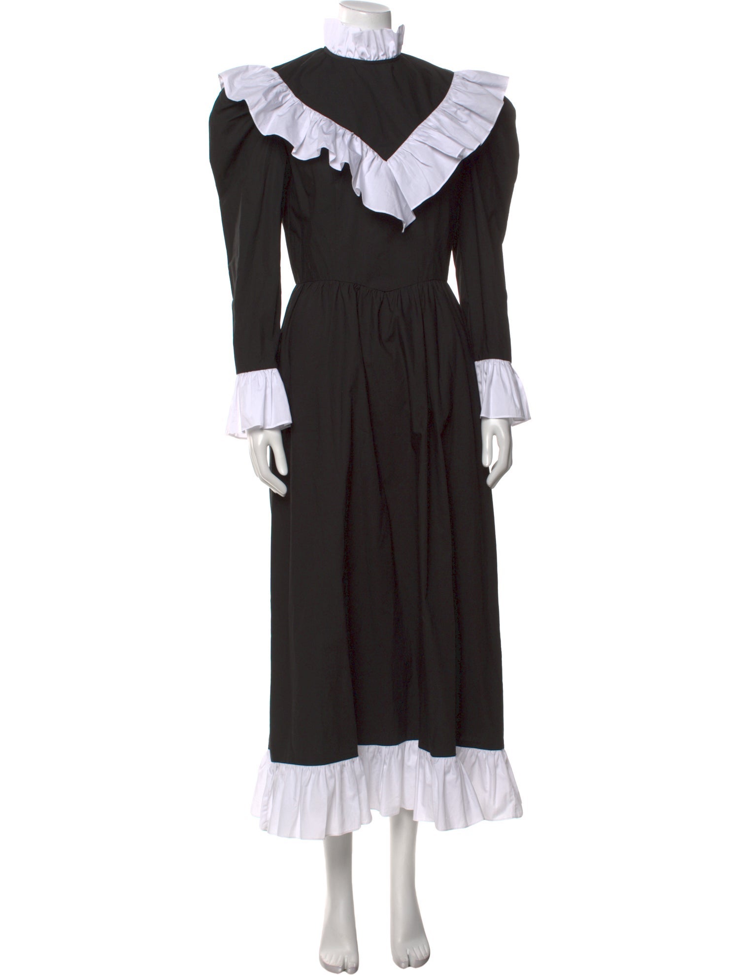 Batsheva Mock Neck Long Dress