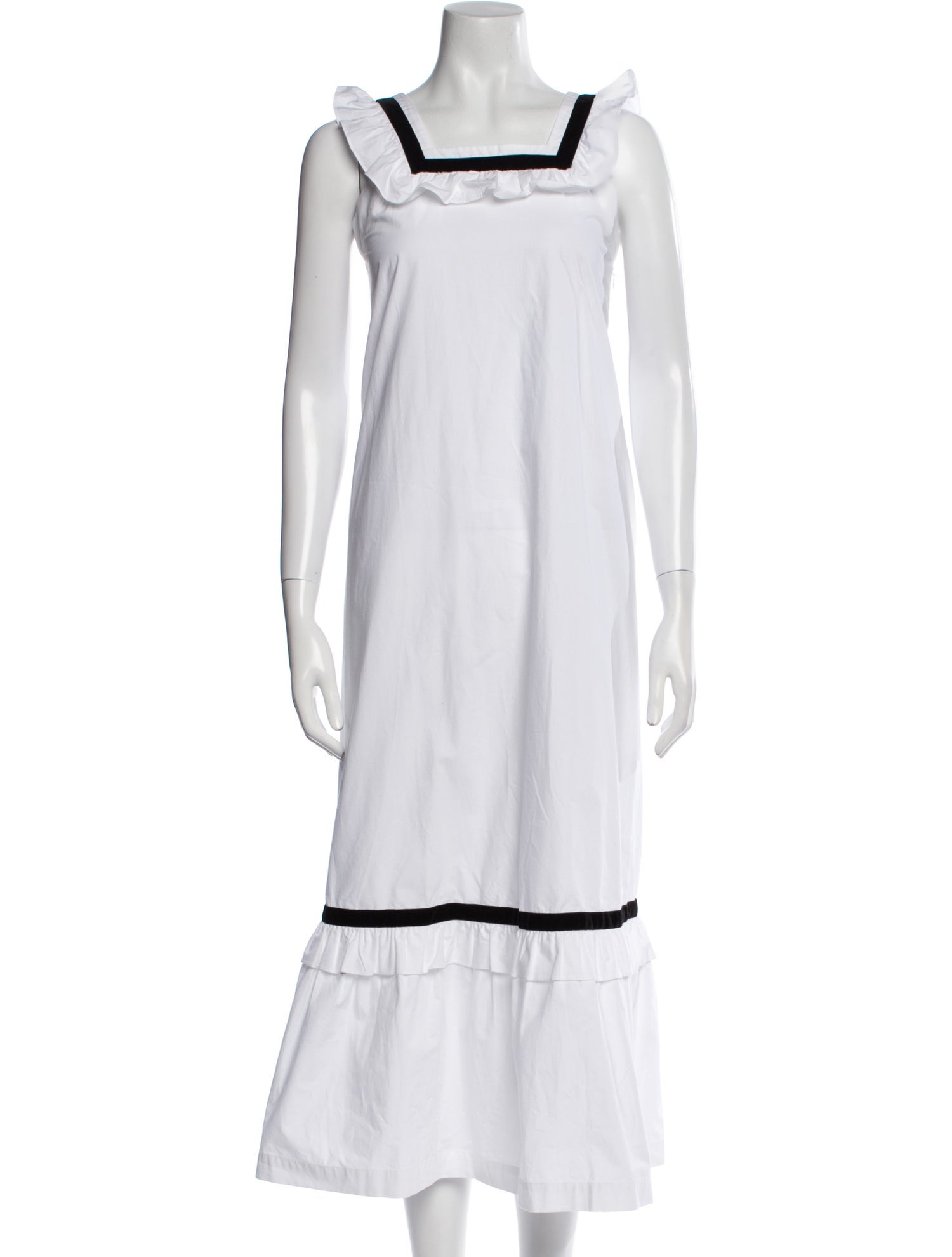 Batsheva Square Neckline Long Dress